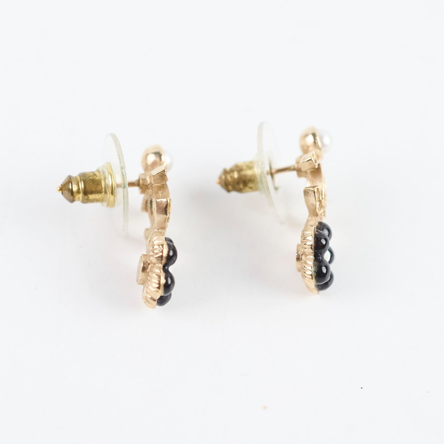 Chanel CC Flower Earrings Costume Jewellery