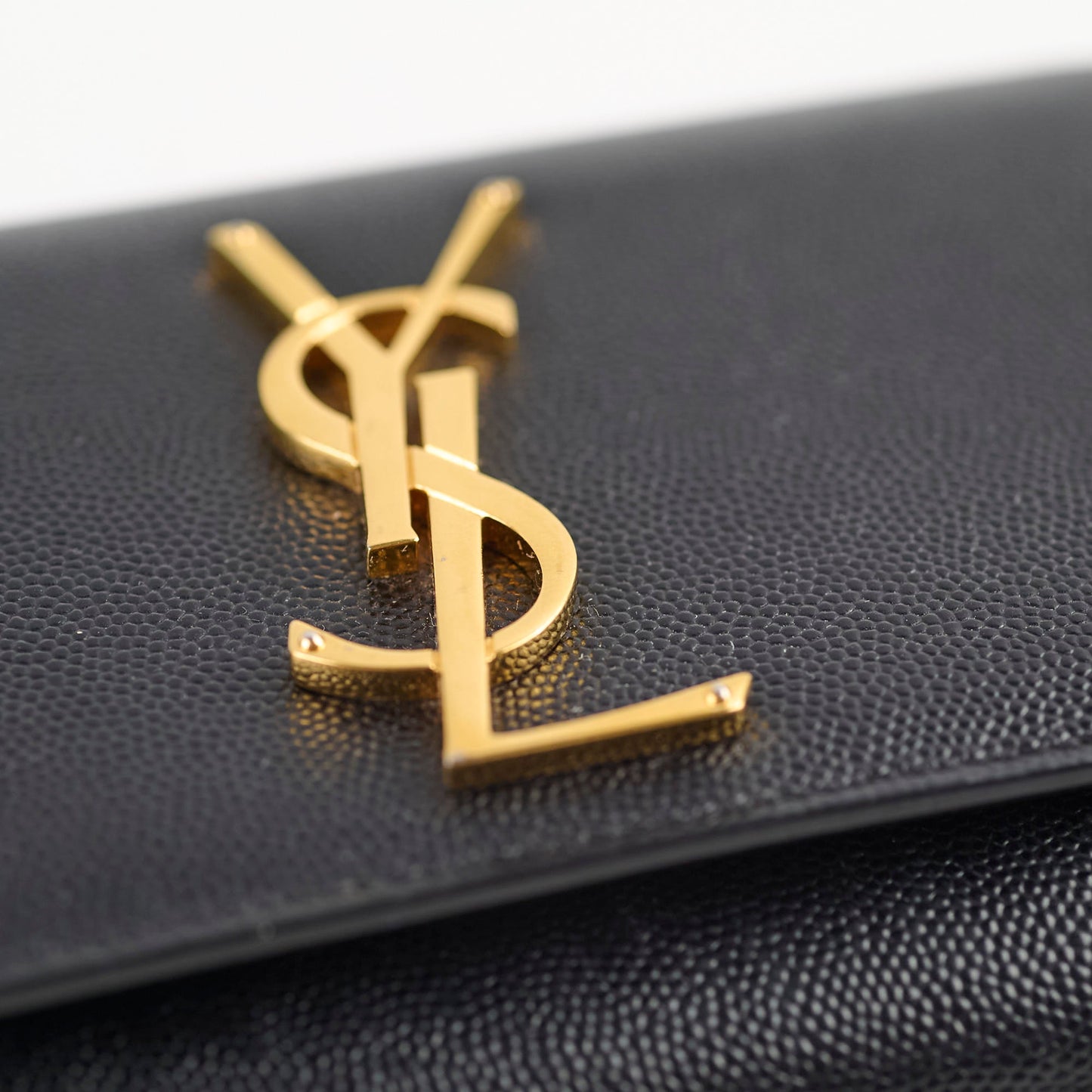 Saint Laurent Kate Small Black Grain