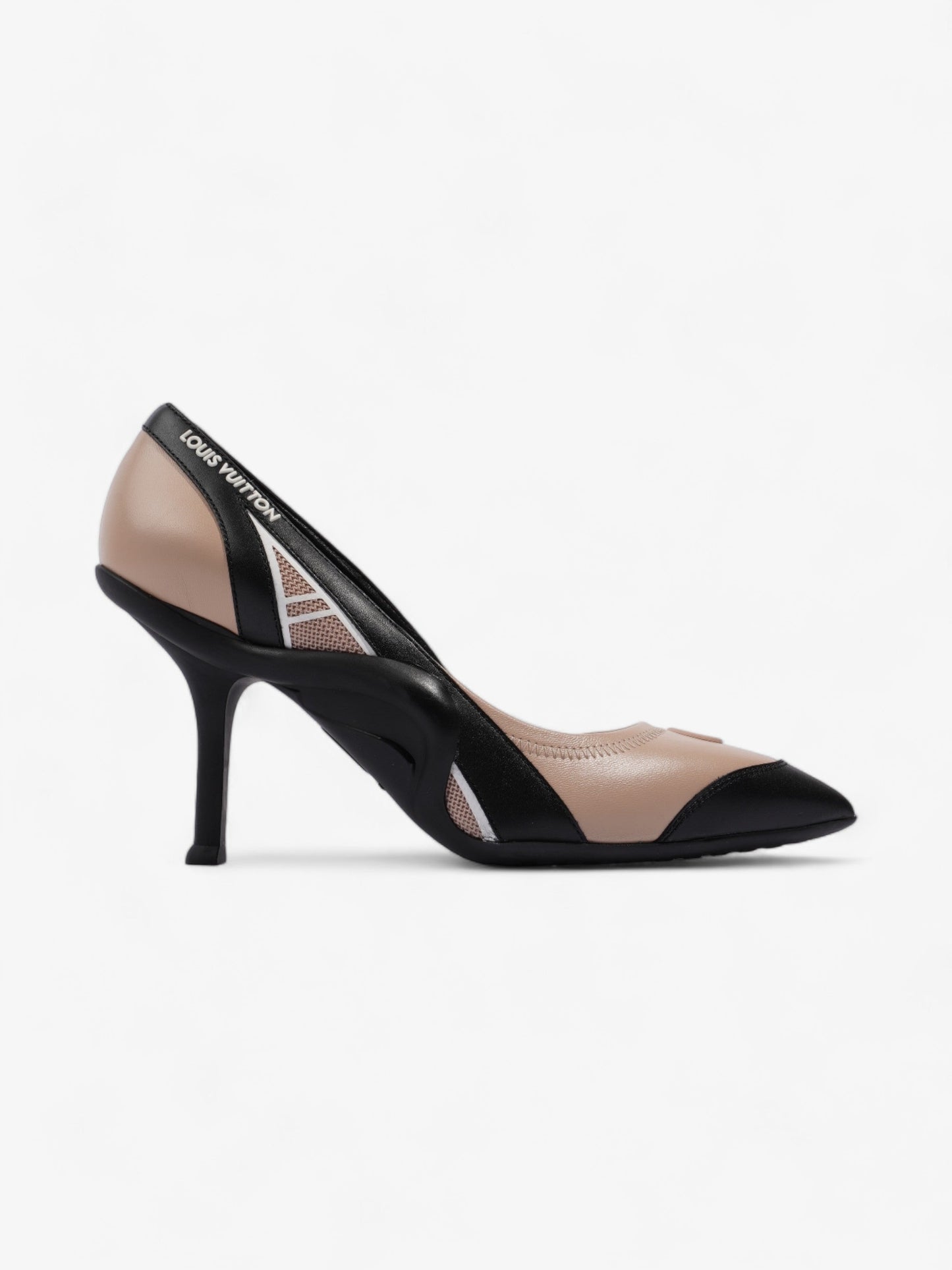 Louis Vuitton Archlight Pumps 80 Nude / Black Leather EU 40 UK 7