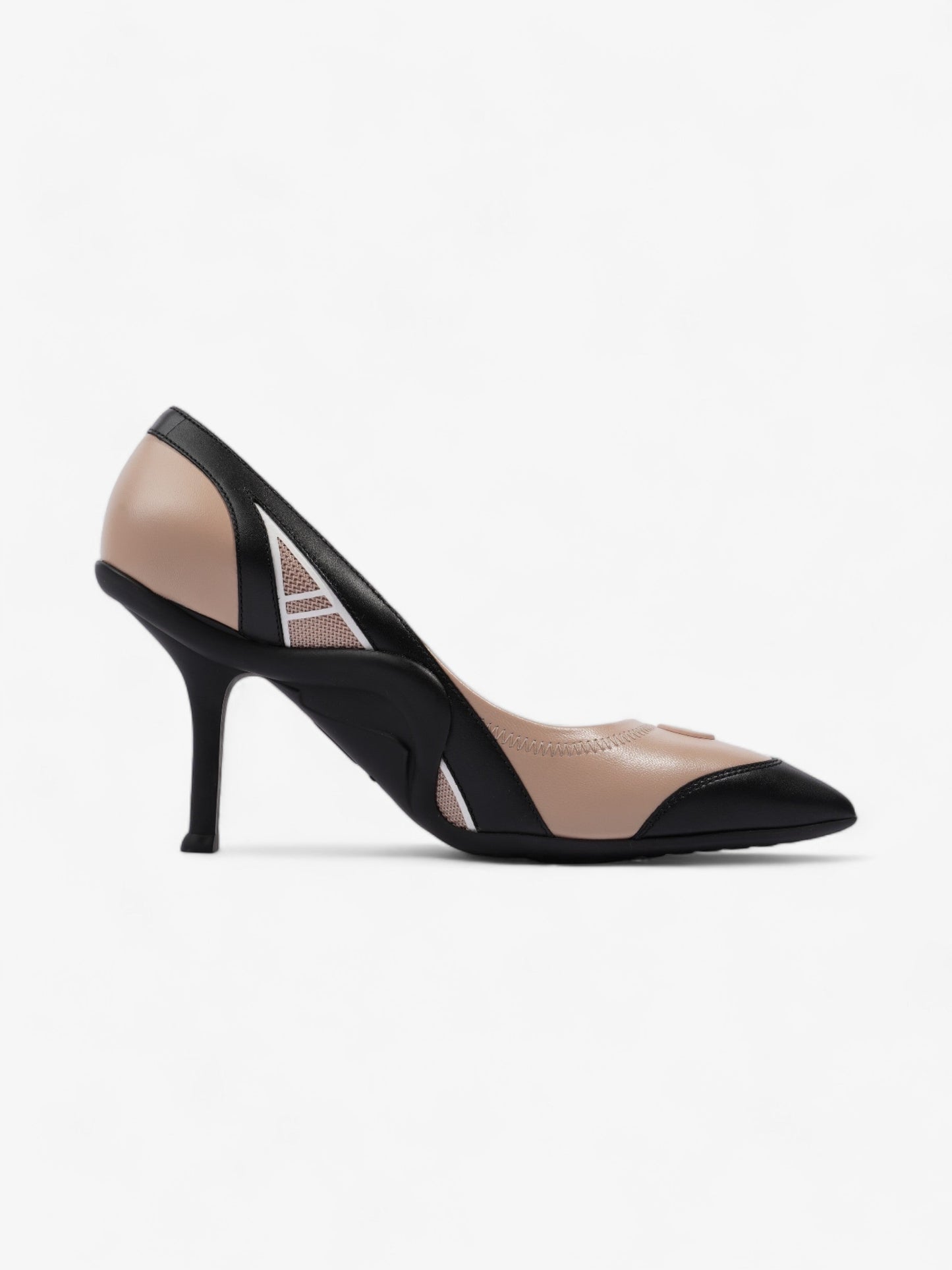 Louis Vuitton Archlight Pumps 80 Nude / Black Leather EU 40 UK 7