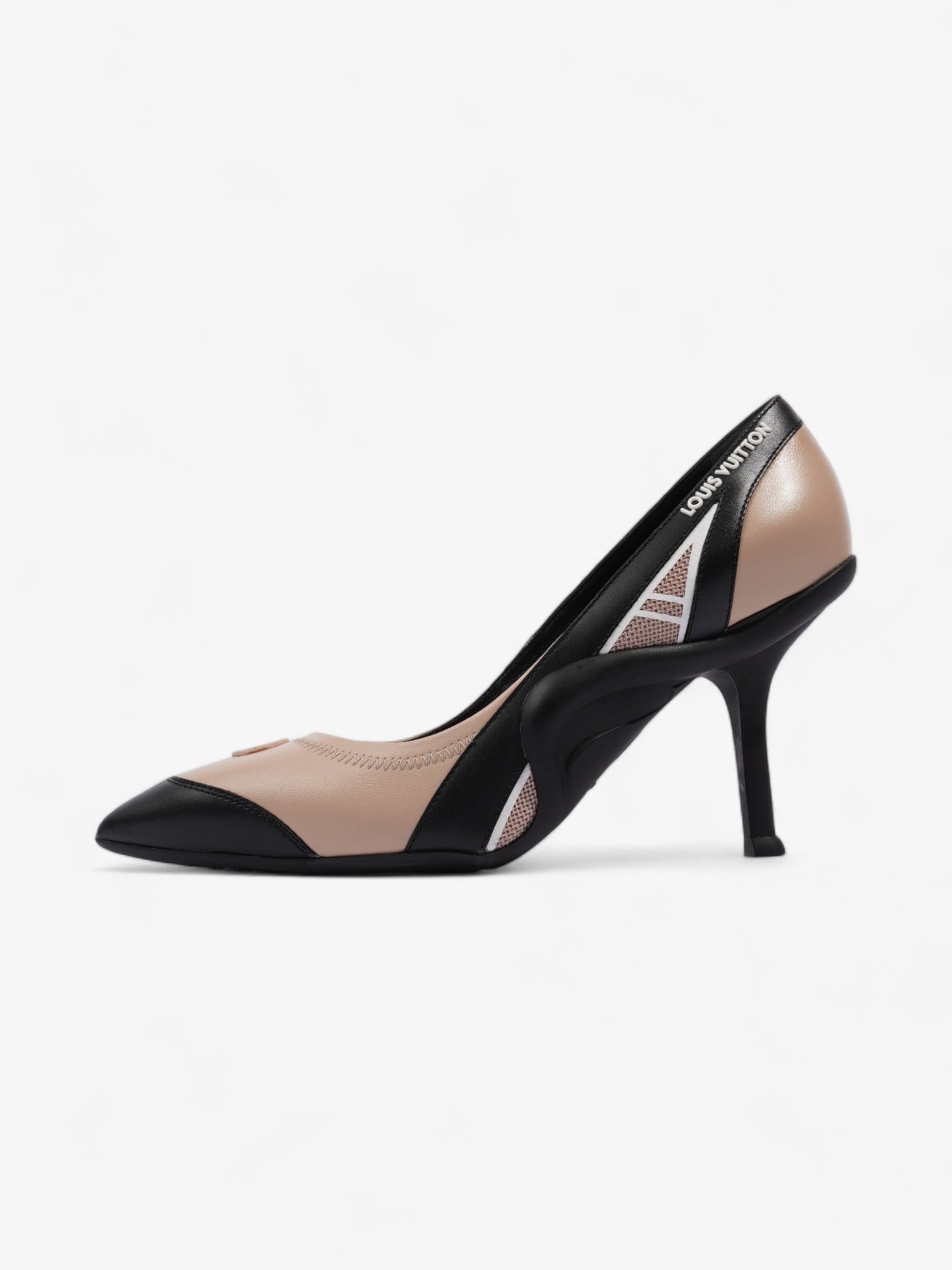 Louis Vuitton Archlight Pumps 80 Nude / Black Leather EU 40 UK 7