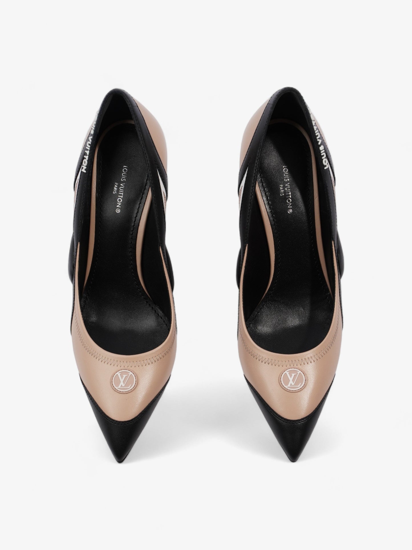 Louis Vuitton Archlight Pumps 80 Nude / Black Leather EU 40 UK 7