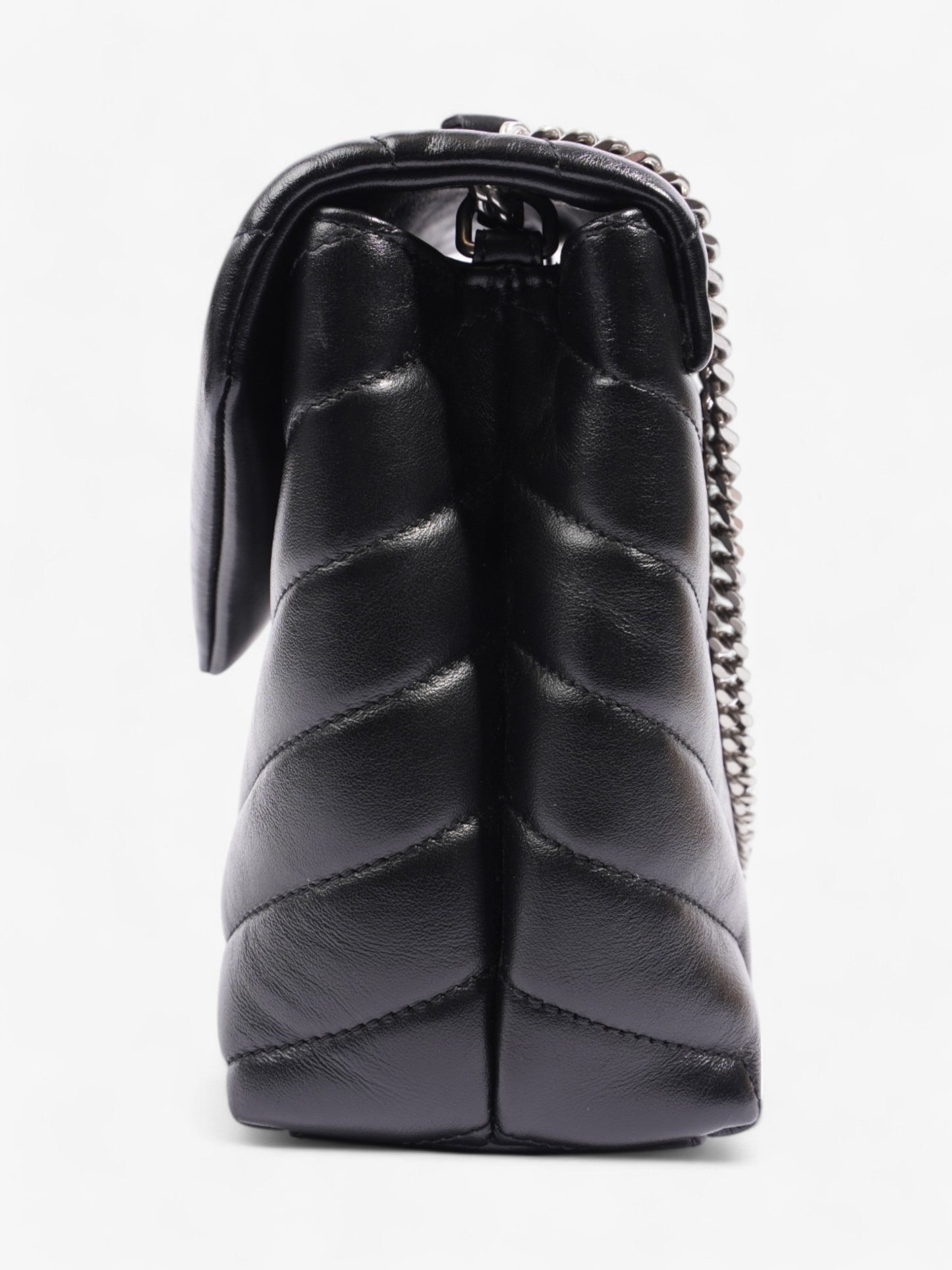 Saint Laurent Lou Lou Black Lambskin Leather Small