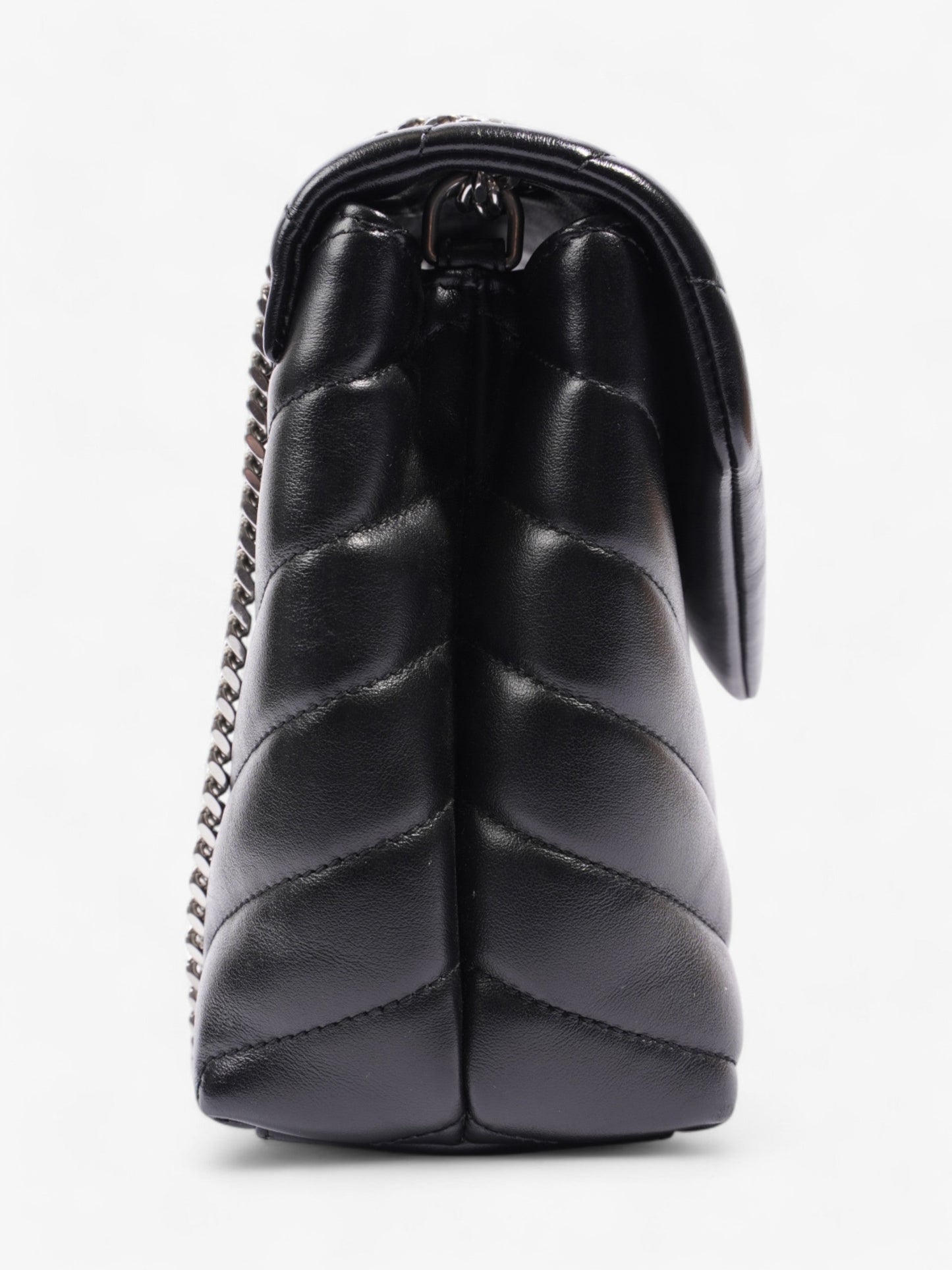 Saint Laurent Lou Lou Black Lambskin Leather Small