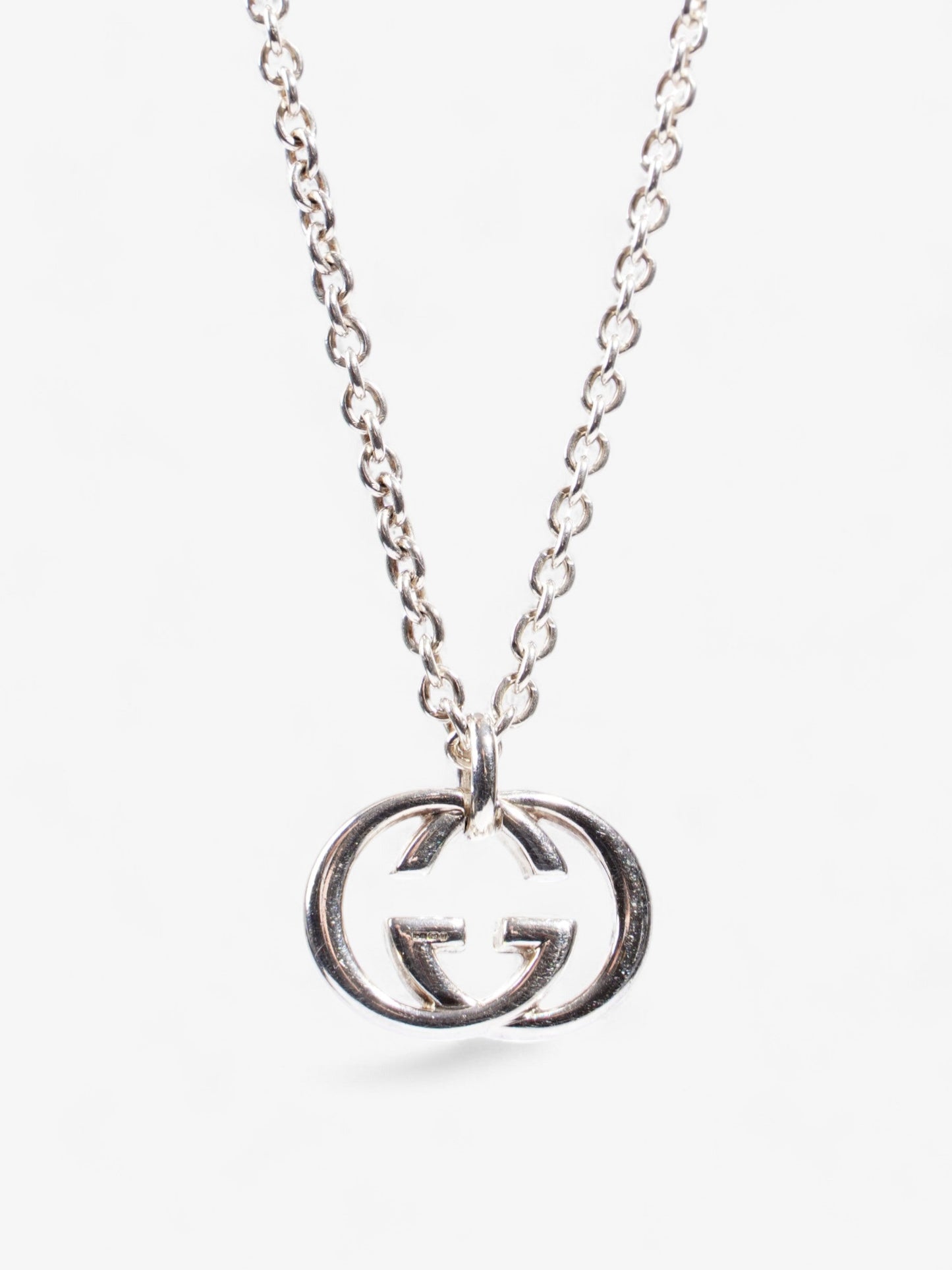 Gucci Interlocking G Necklace Silver Silver Sterling