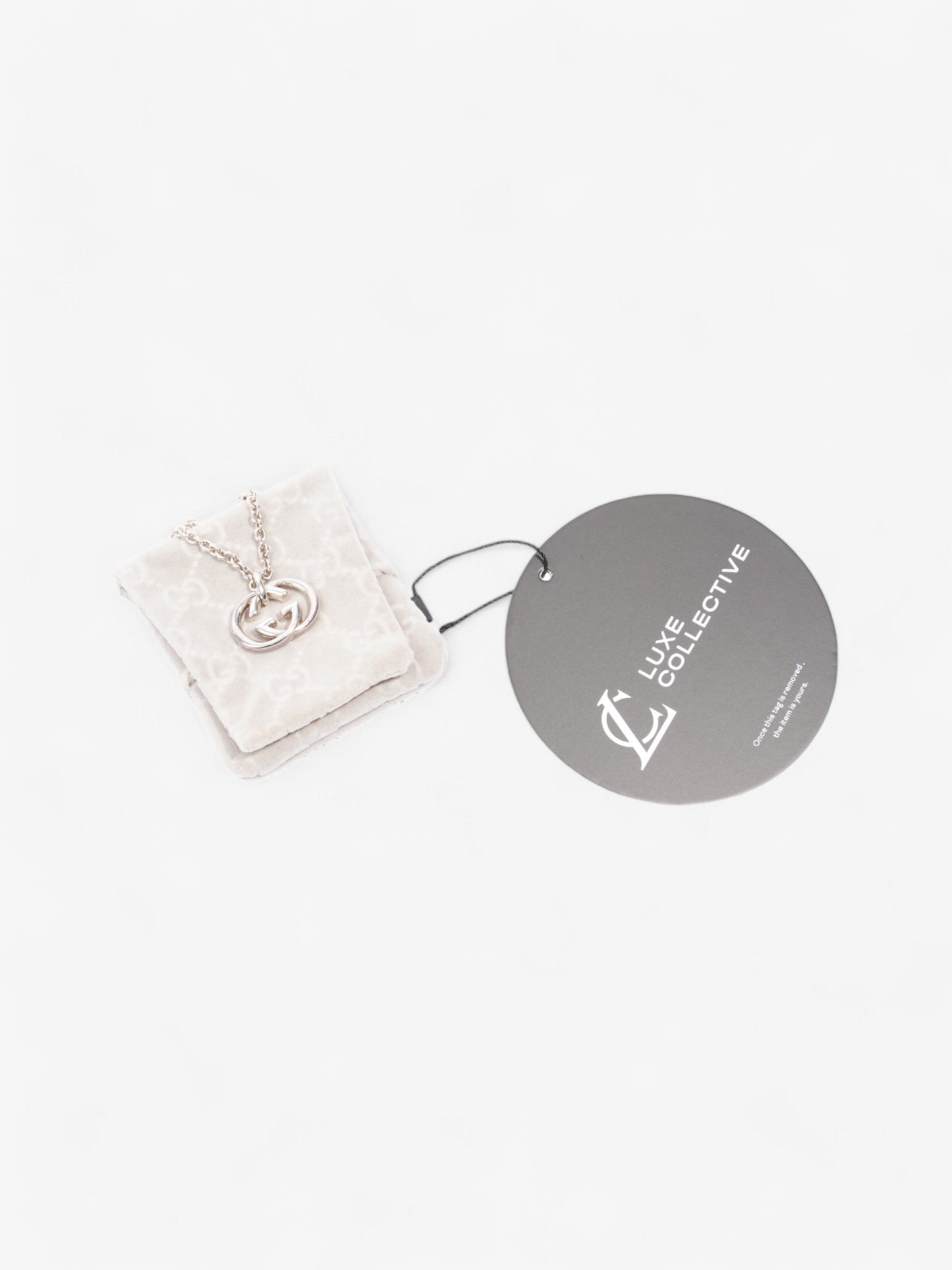 Gucci Interlocking G Necklace Silver Silver Sterling