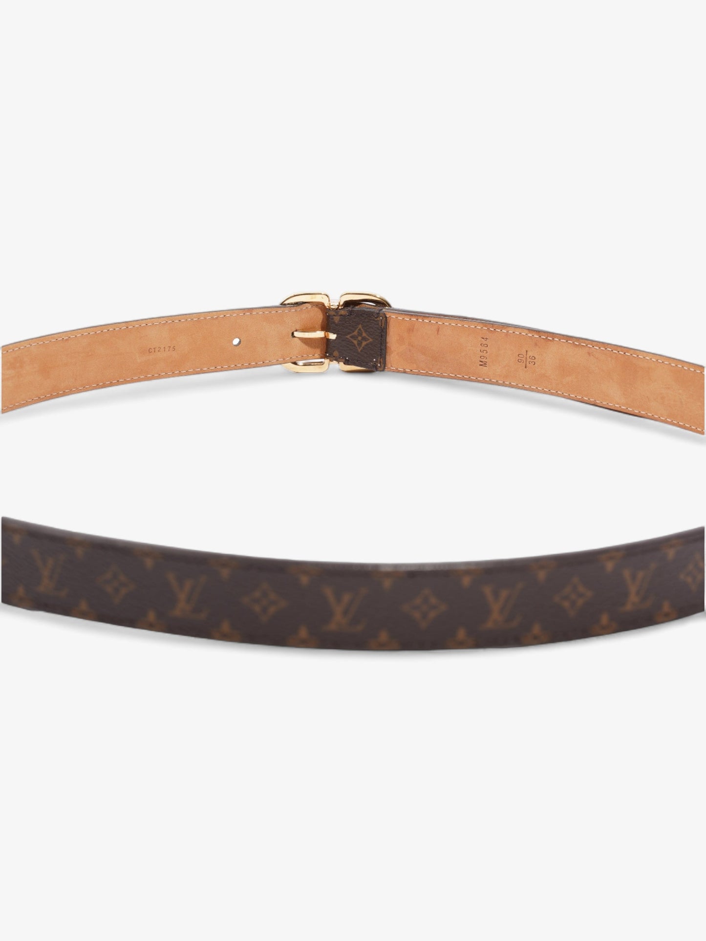 Louis Vuitton Buckle Belt Monogram Canvas 90cm / 36"