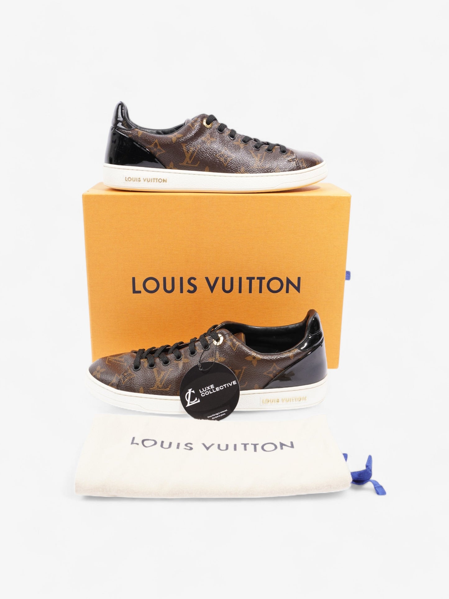 Louis Vuitton Frontrow Sneakers Monogram / Black Coated Canvas EU 39 UK 6