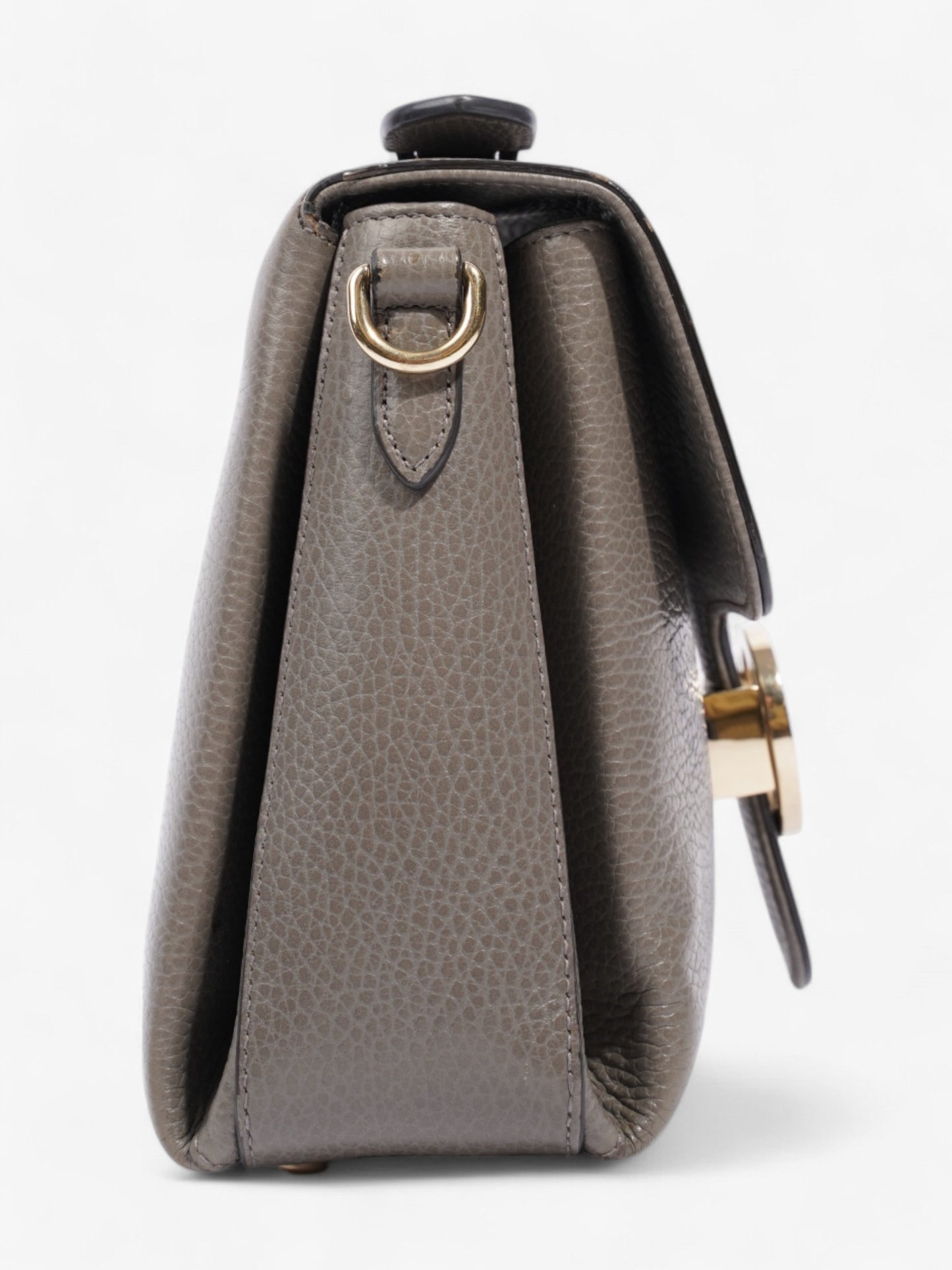 Gucci Dollar Interlocking G Grey Calfskin Leather