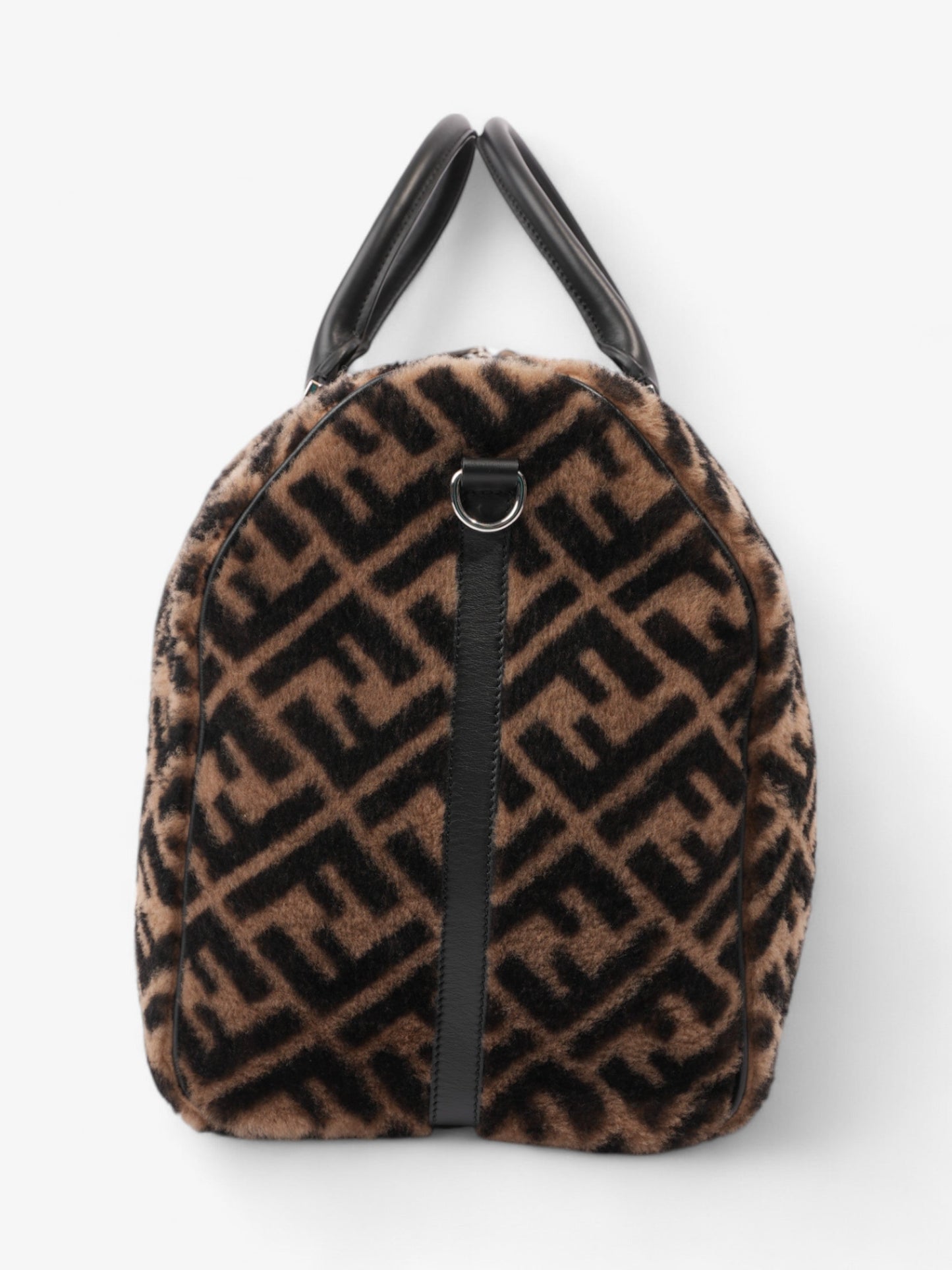 Fendi Forever Fendi Duffle Bag Black / Brown Shearling