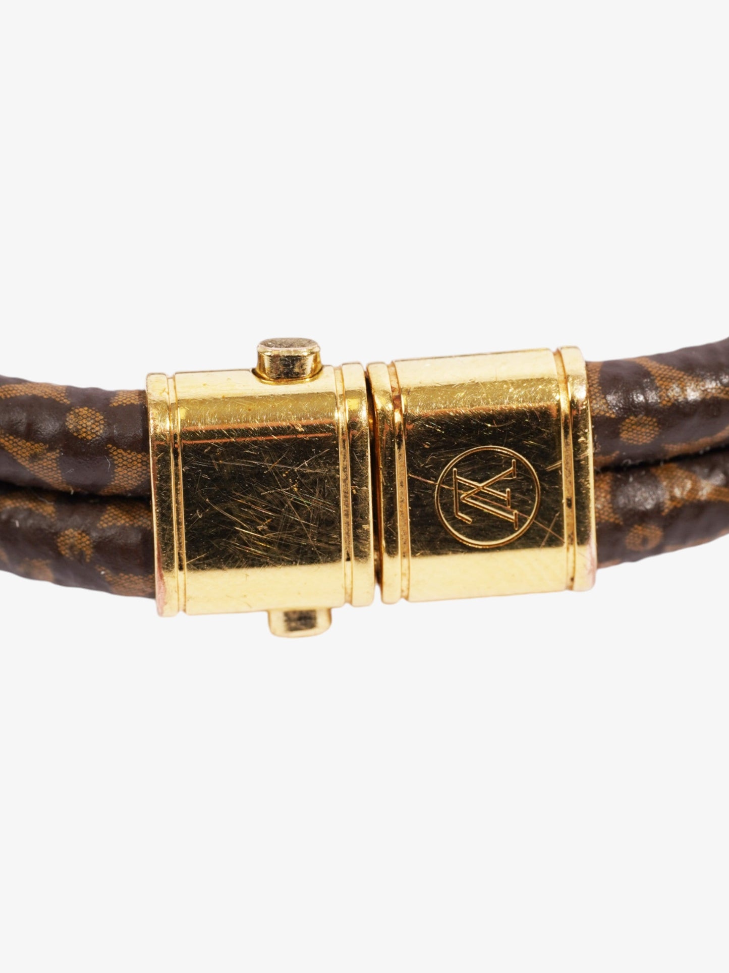 Louis Vuitton Keep It Twice Bracelet Monogram / Gold Coated Canvas 19