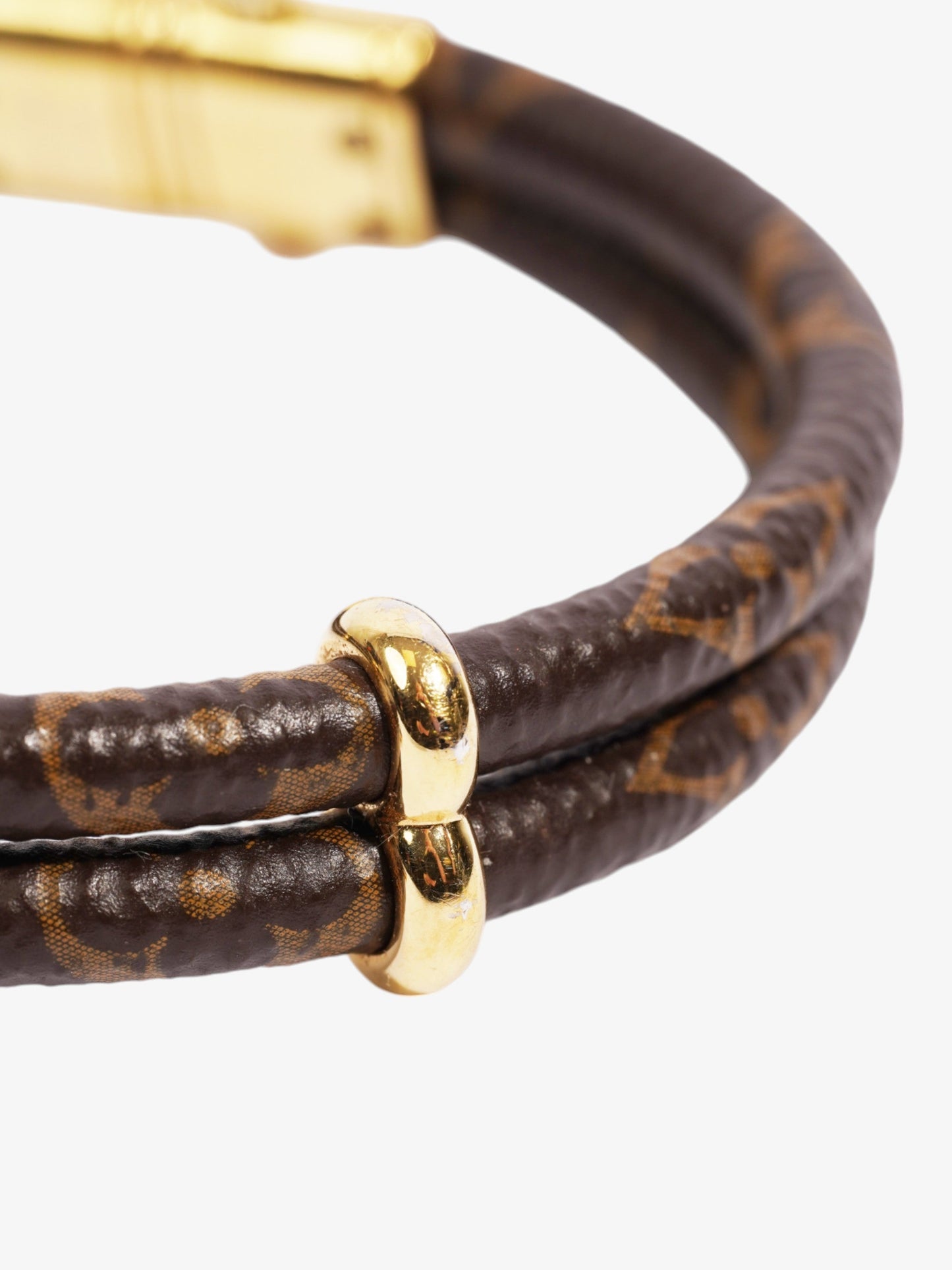 Louis Vuitton Keep It Twice Bracelet Monogram / Gold Coated Canvas 19