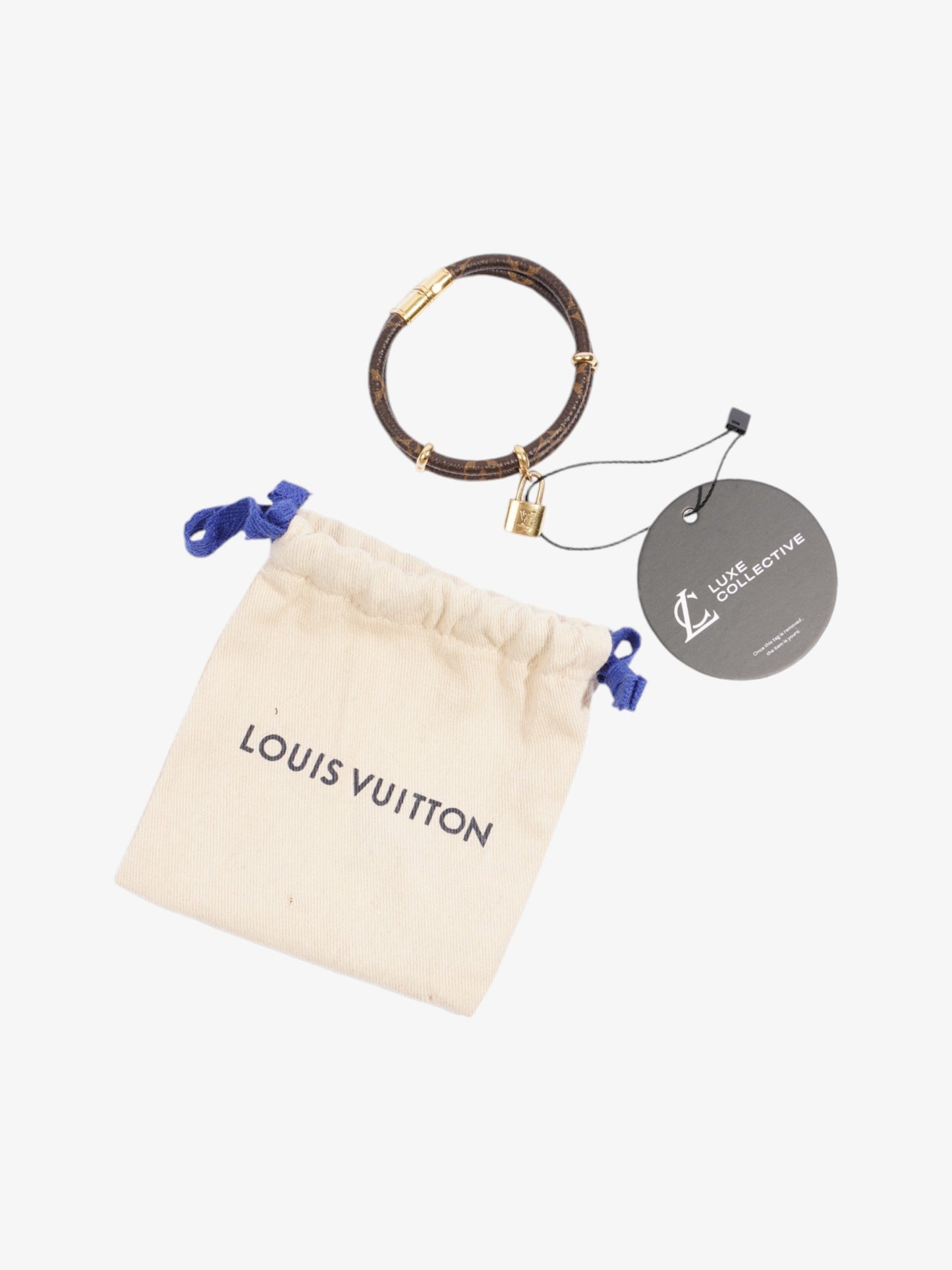 Louis Vuitton Keep It Twice Bracelet Monogram / Gold Coated Canvas 19