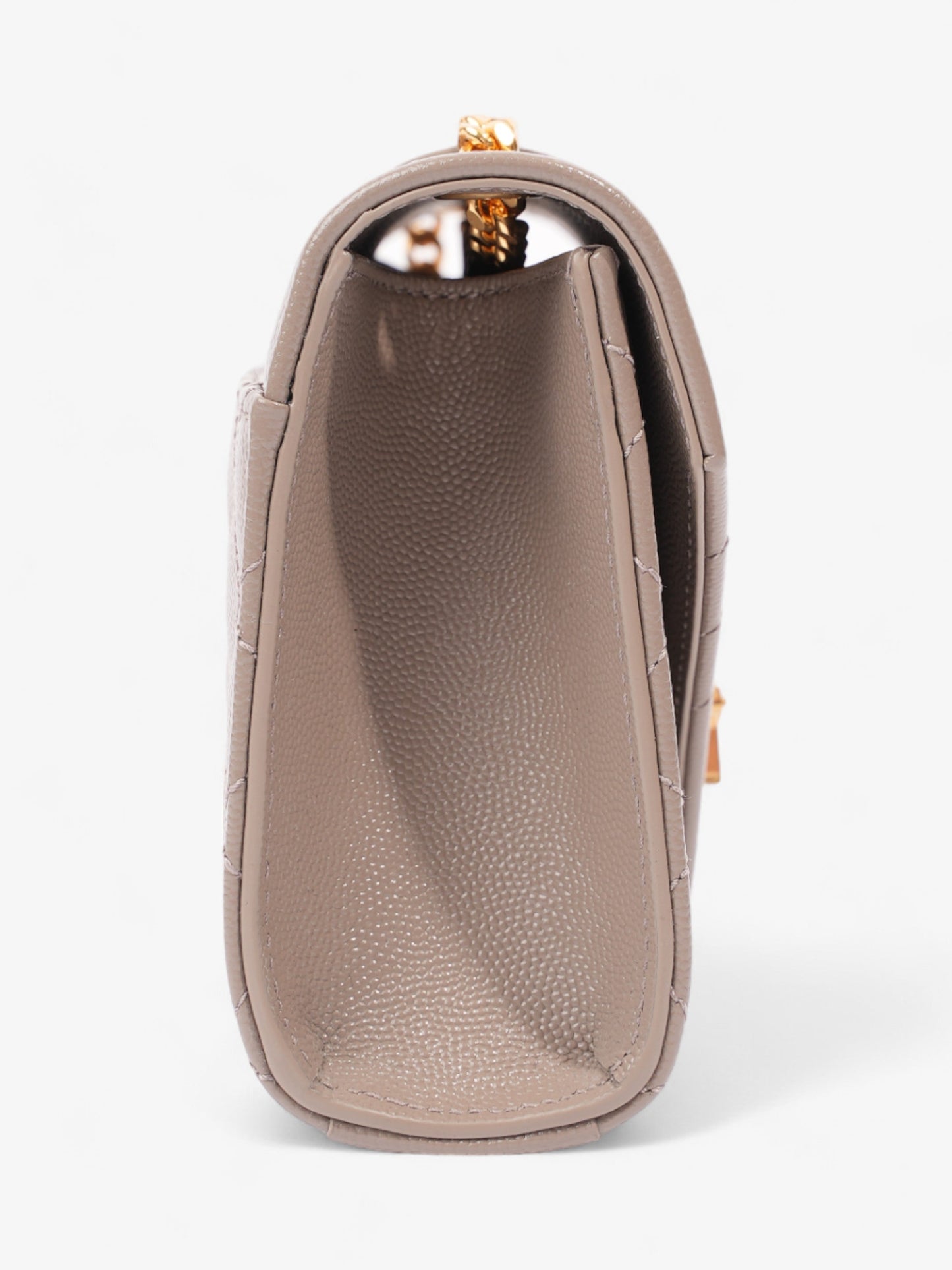 Saint Laurent Envelope Dark Beige Calfskin Leather Small