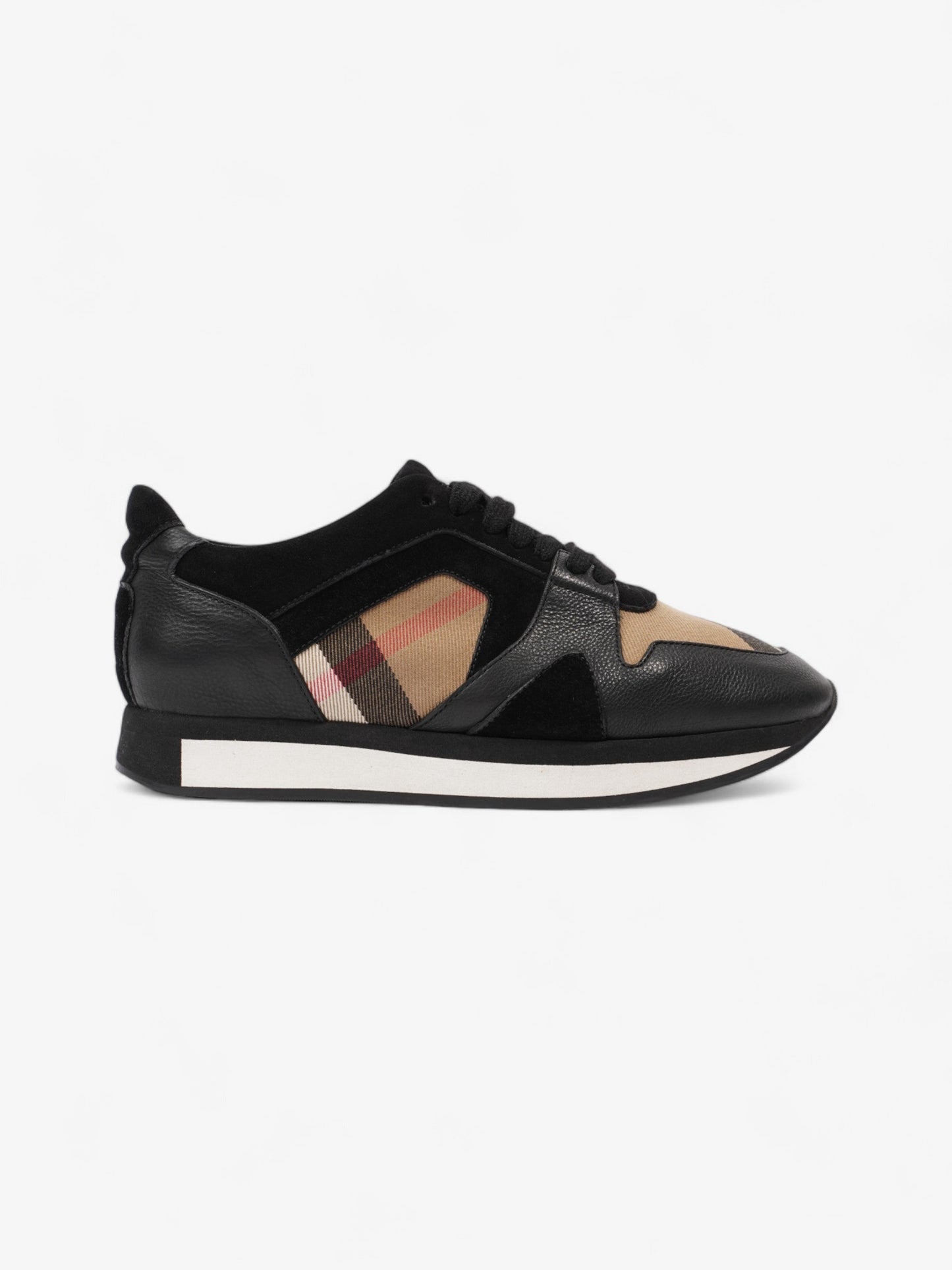 Burberry Super Nova Sneakers Black / Nova Check Suede EU 38.5 UK 5.5