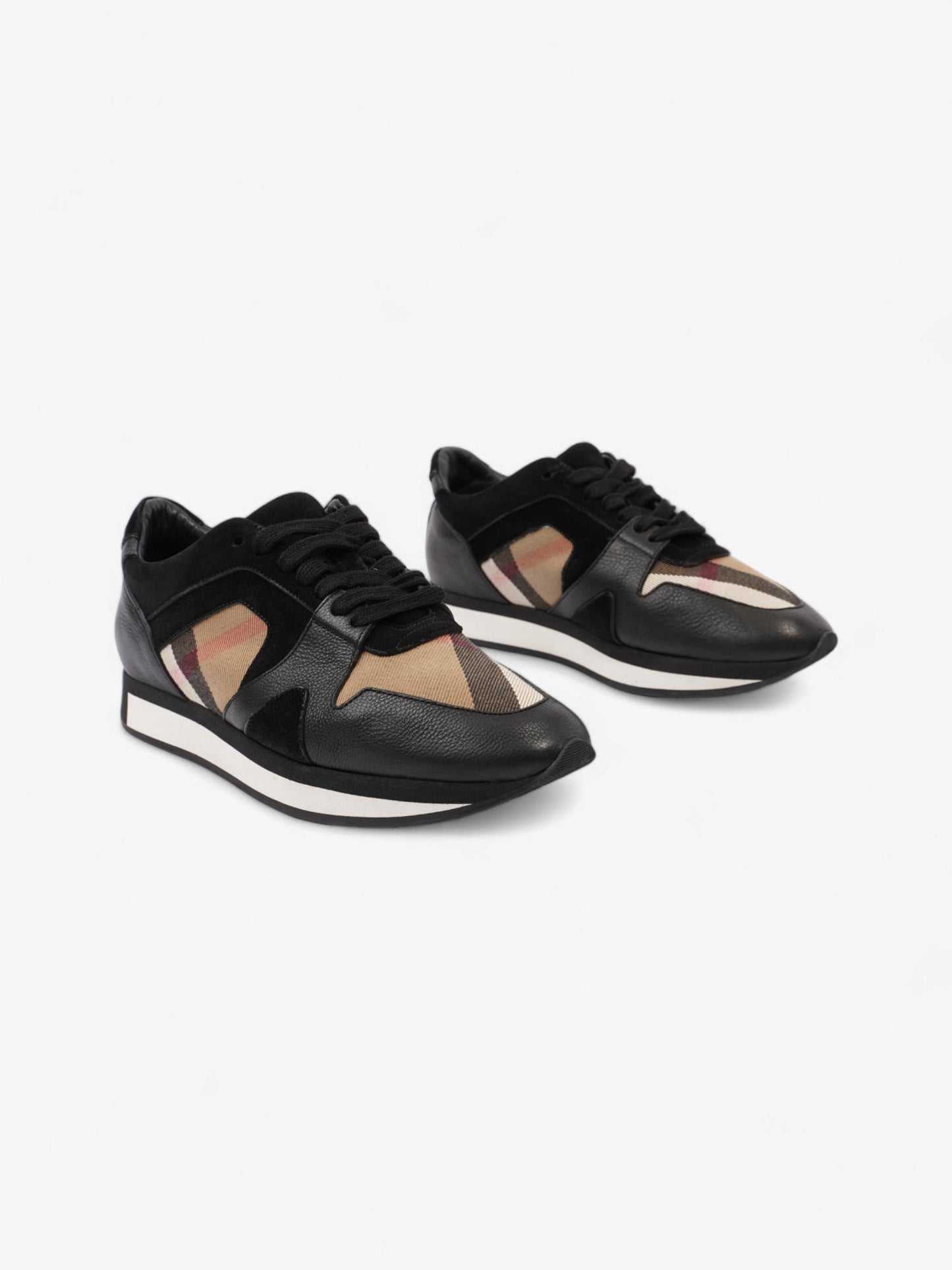 Burberry Super Nova Sneakers Black / Nova Check Suede EU 38.5 UK 5.5