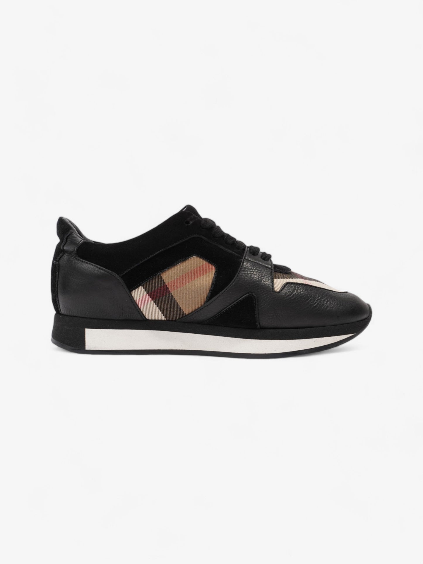 Burberry Super Nova Sneakers Black / Nova Check Suede EU 38.5 UK 5.5