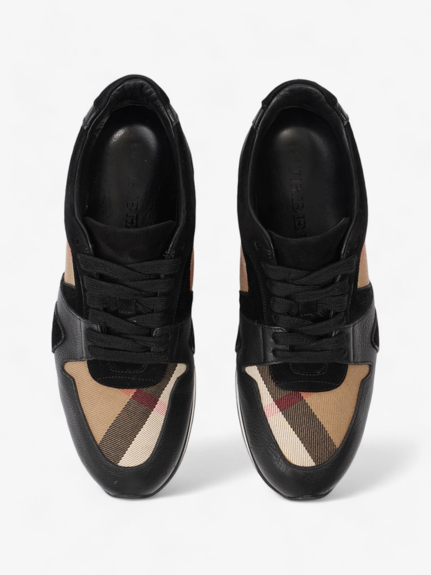 Burberry Super Nova Sneakers Black / Nova Check Suede EU 38.5 UK 5.5