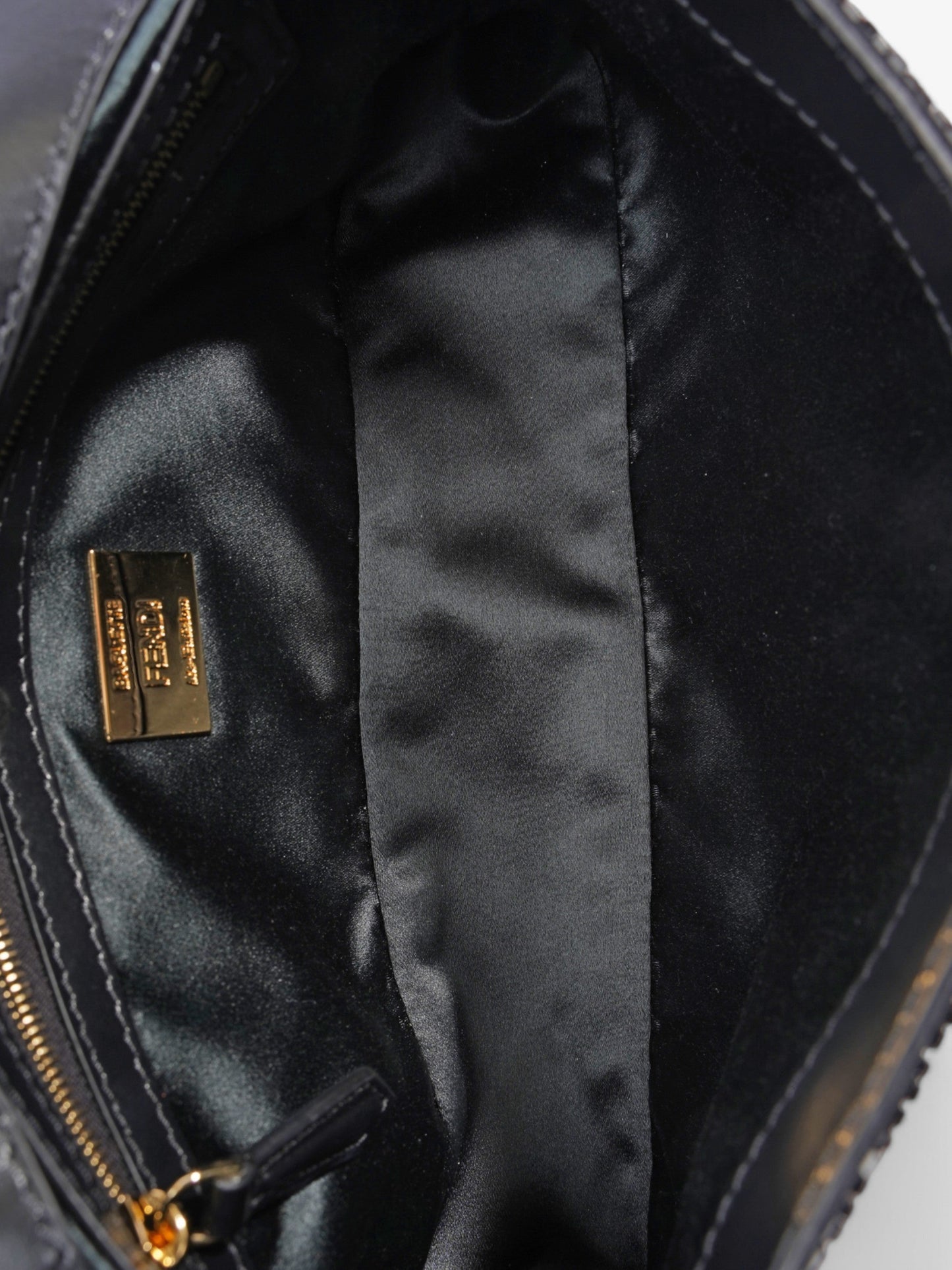 Fendi Beaded Baguette Black Sequin