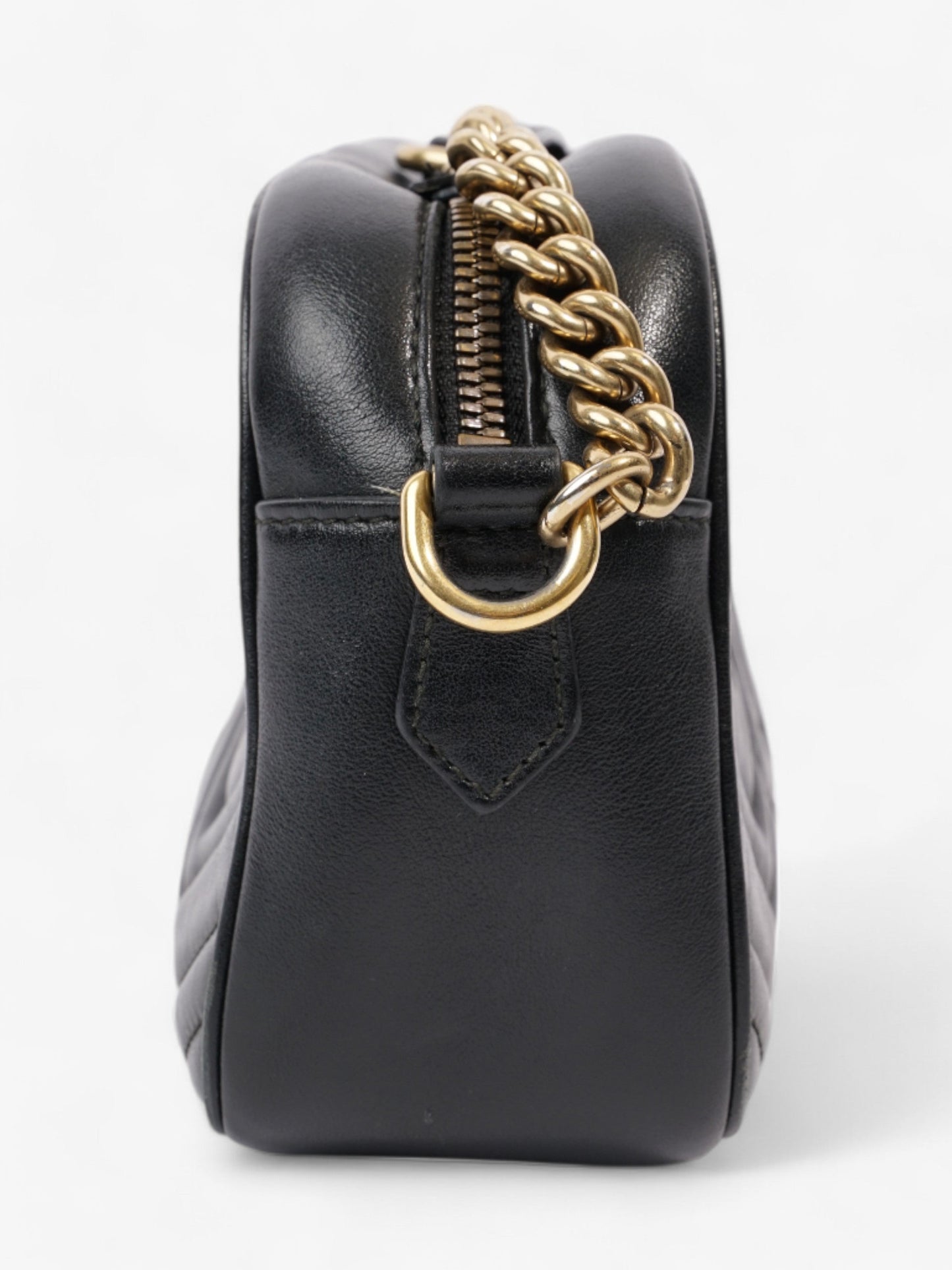 Gucci GG Marmont Black Matelasse Leather Small