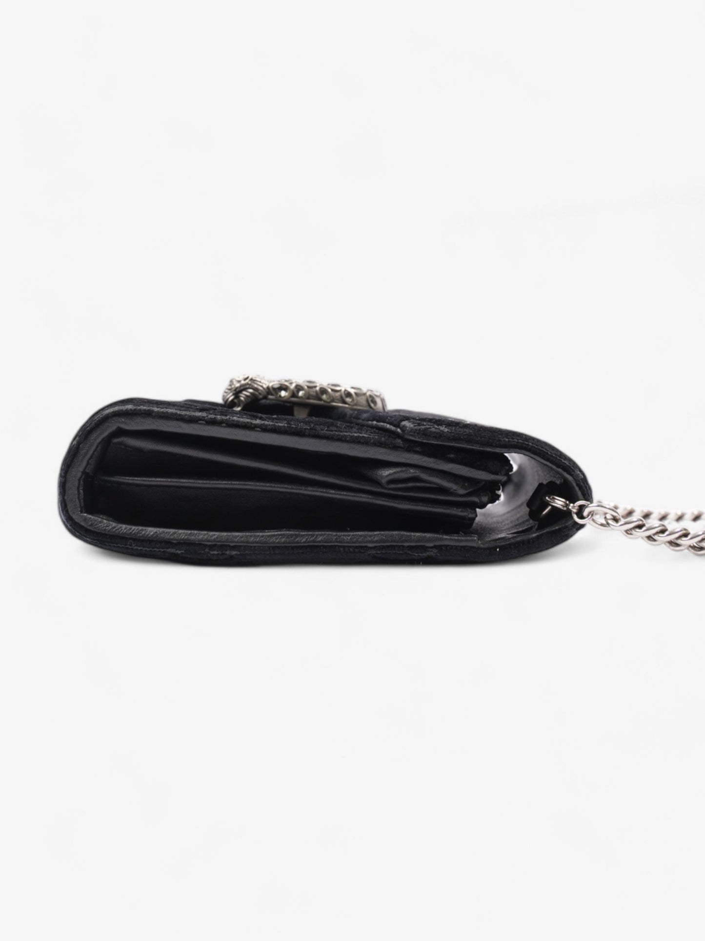Gucci Dionysus Chain Wallet Black Velvet