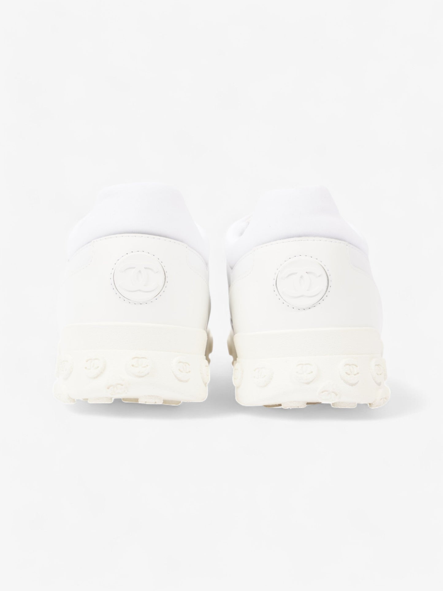 Chanel CC Sneakers White / Black Mesh EU 42 UK 8