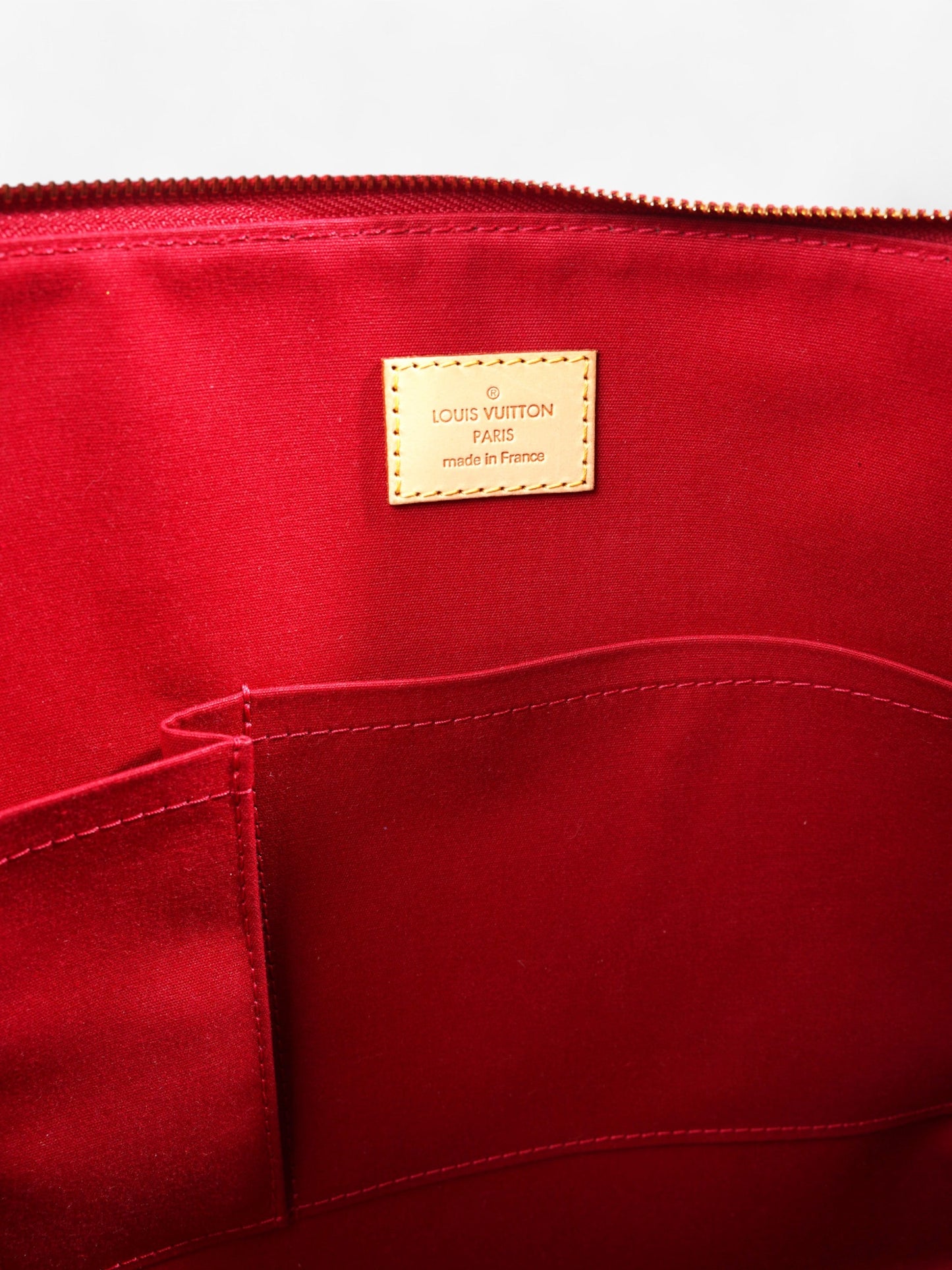 Louis Vuitton Bellevue GM Red Patent Leather