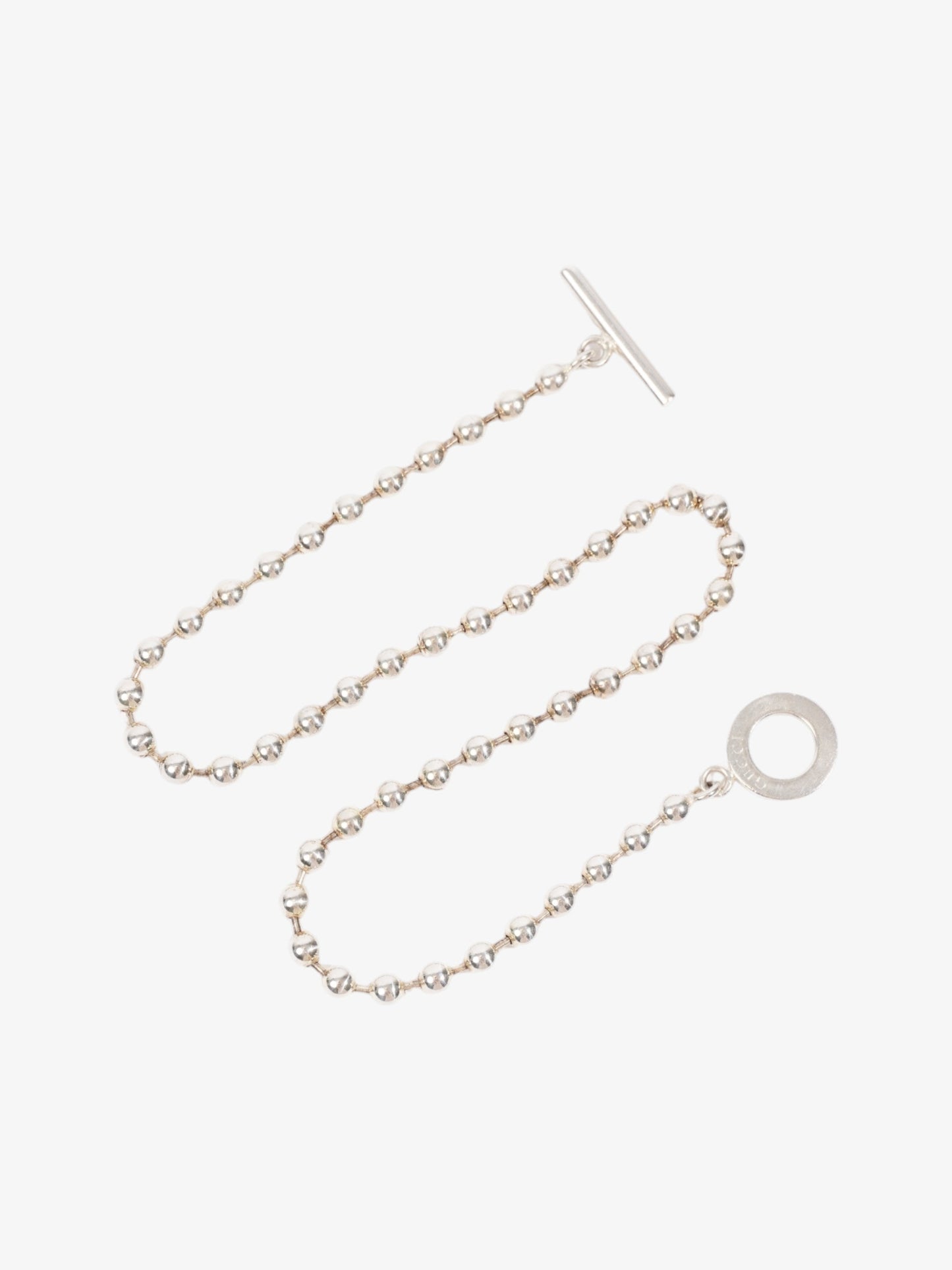Gucci Boule Toggle Necklace Silver Silver Sterling