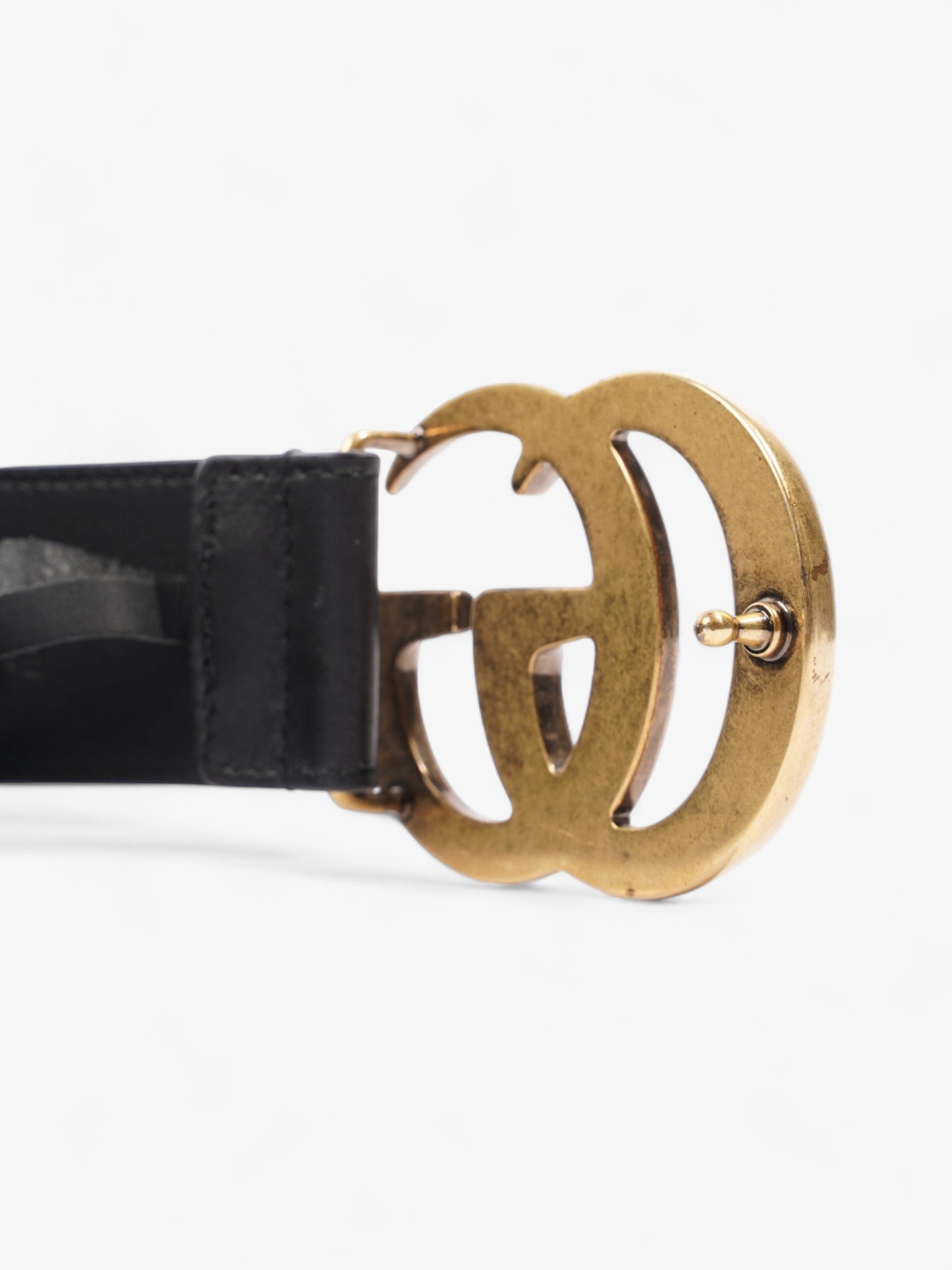 Gucci GG Marmont Wide Belt Black Leather 90cm / 36"