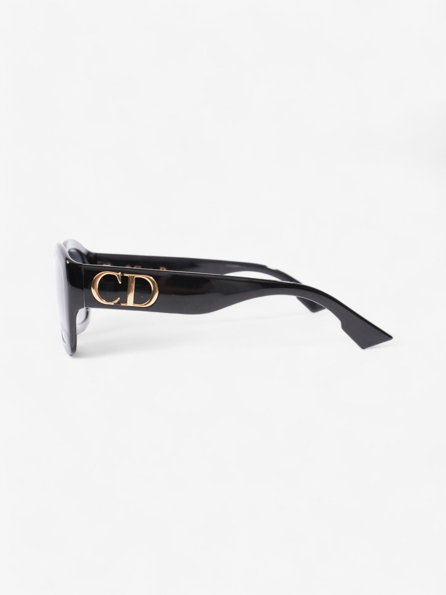 Christian Dior CD Oversized Frame Sunglasses Black / Gold Acetate 145mm