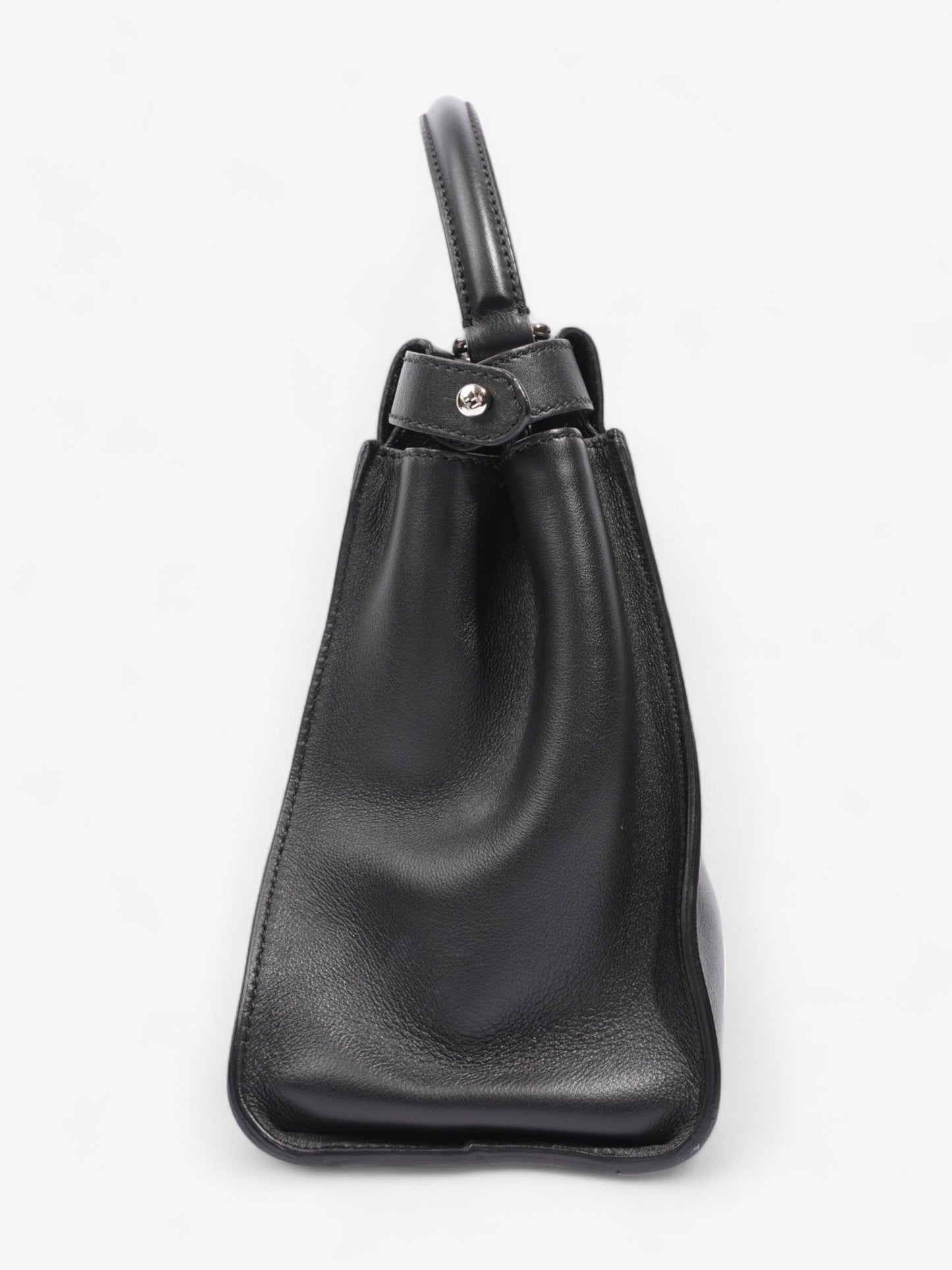 Fendi Peekaboo Black Lambskin Leather Medium