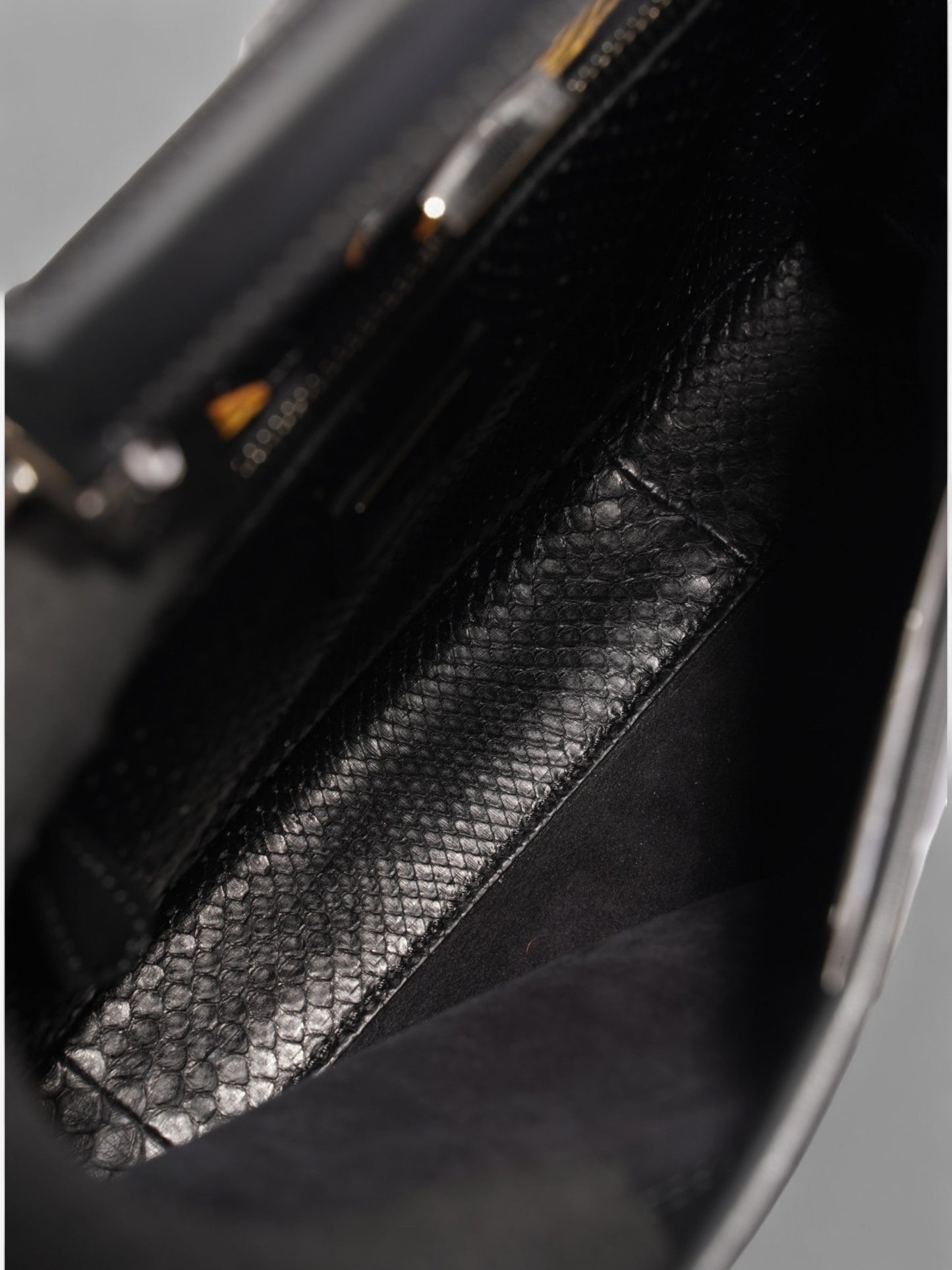 Fendi Peekaboo Black Lambskin Leather Medium