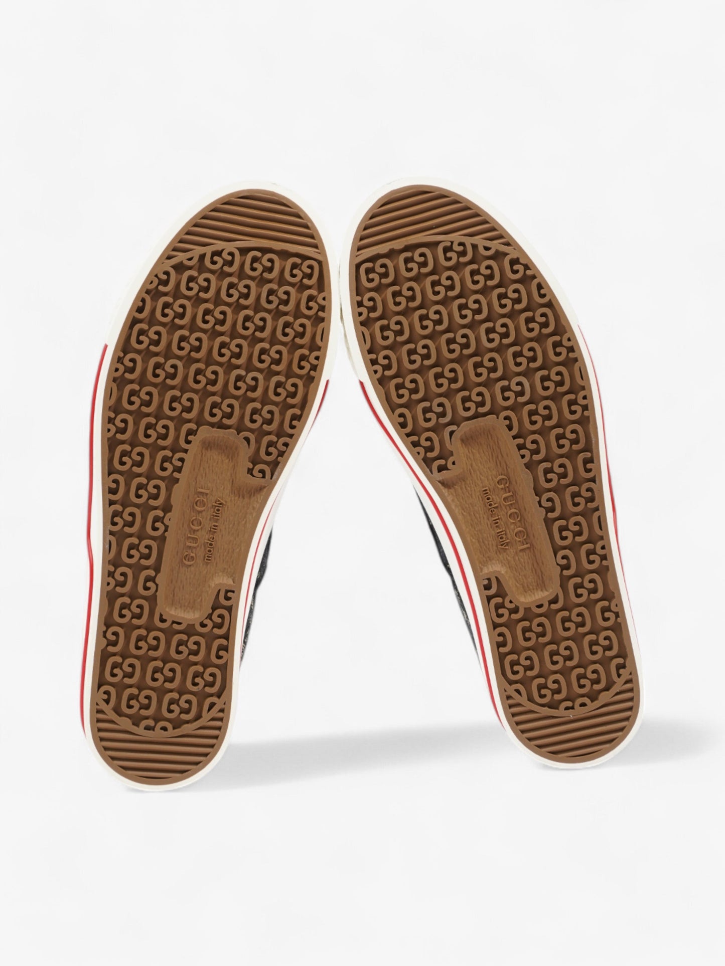 Gucci Tennis 1977 Black / Beige / Red Canvas EU 37.5 UK 4.5