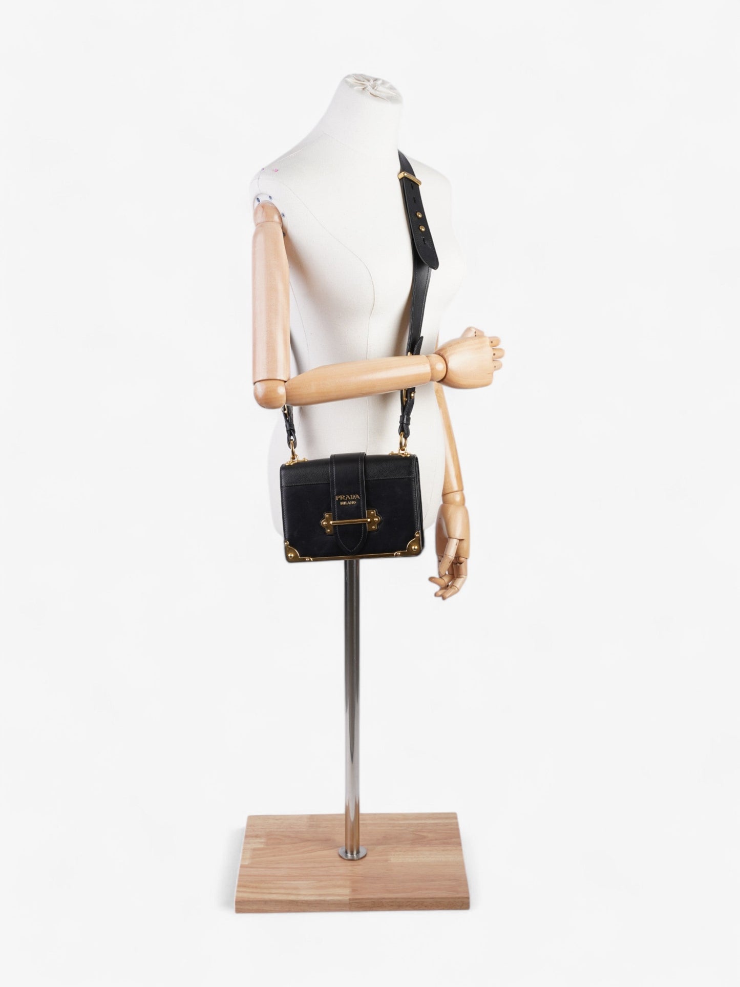 Prada Cahier Black Leather