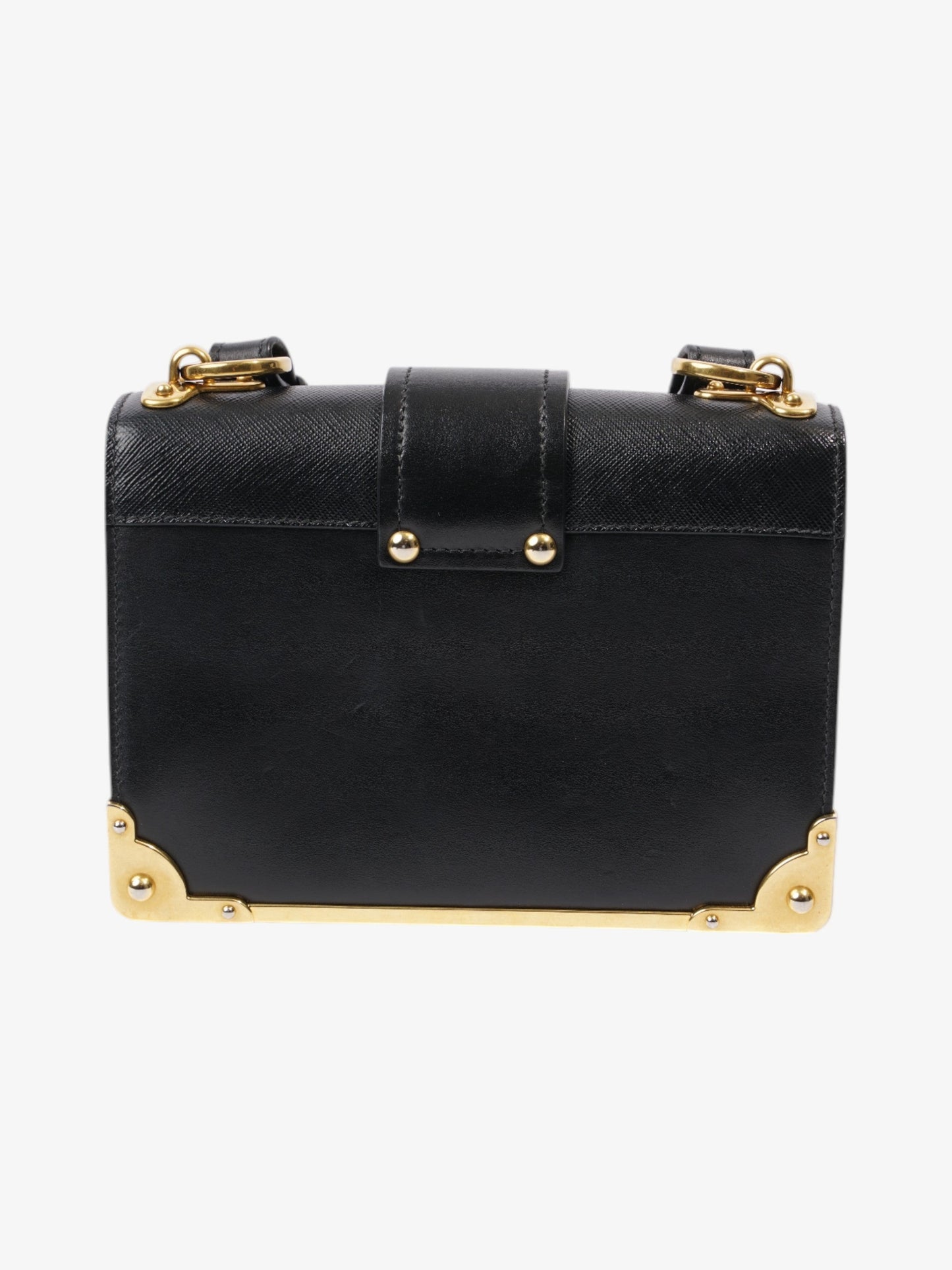 Prada Cahier Black Leather