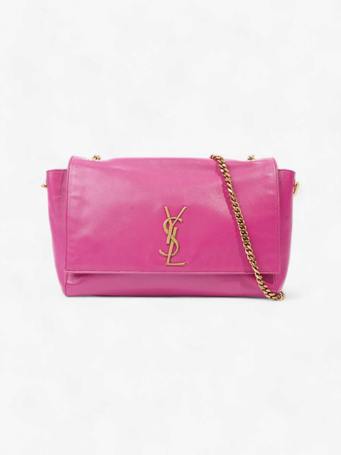 Saint Laurent Kate Reversible Hot Pink Leather