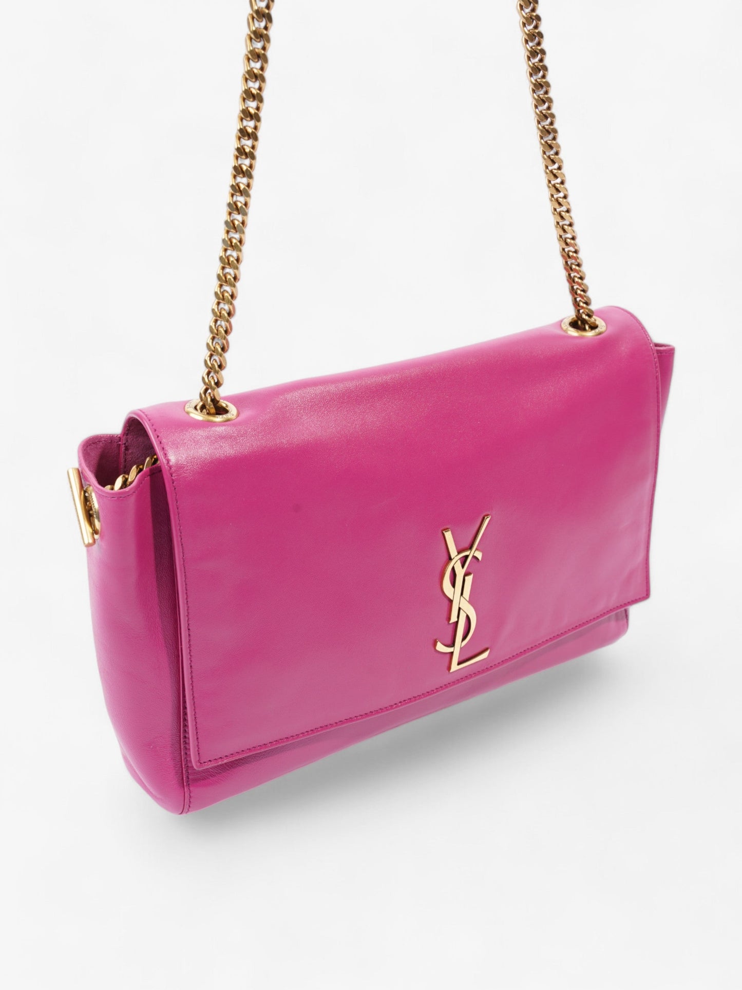 Saint Laurent Kate Reversible Hot Pink Leather