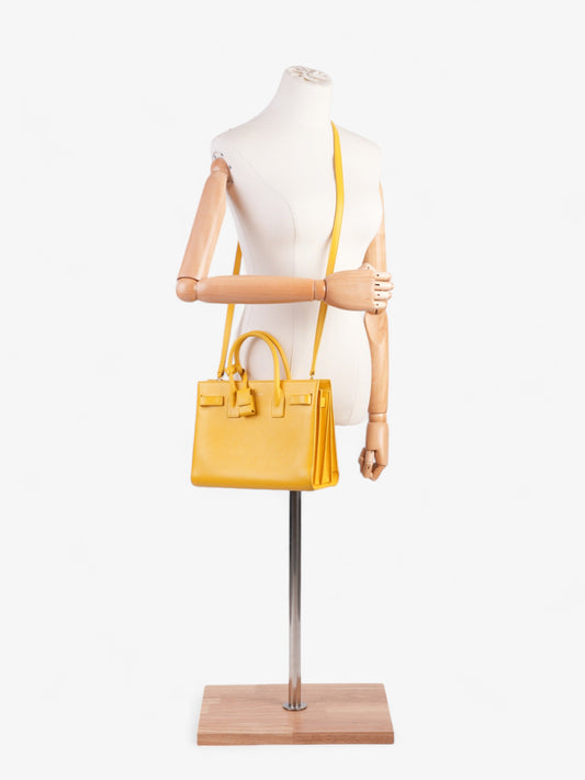 Saint Laurent Sac De Jour Yellow Leather Baby