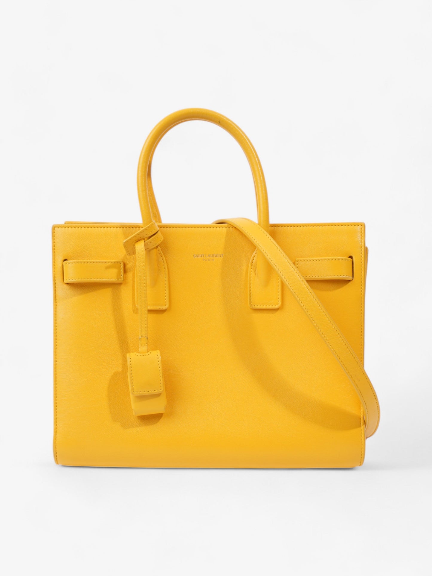 Saint Laurent Sac De Jour Yellow Leather Baby