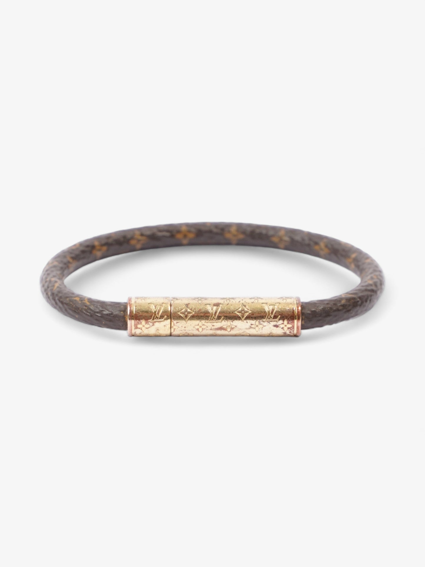 Louis Vuitton LV Confidential Bracelet Monogram / Gold Coated Canvas 19