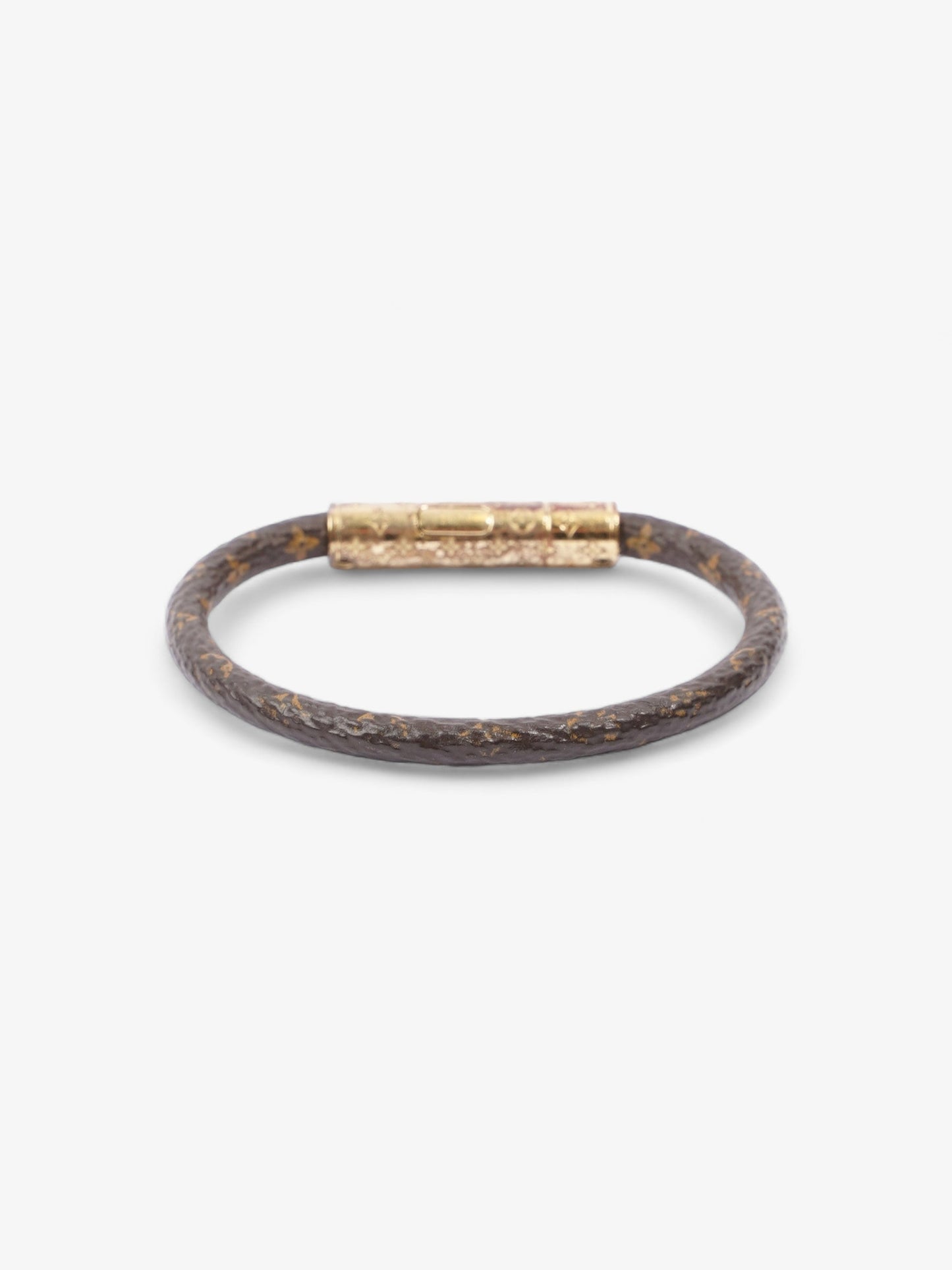 Louis Vuitton LV Confidential Bracelet Monogram / Gold Coated Canvas 19