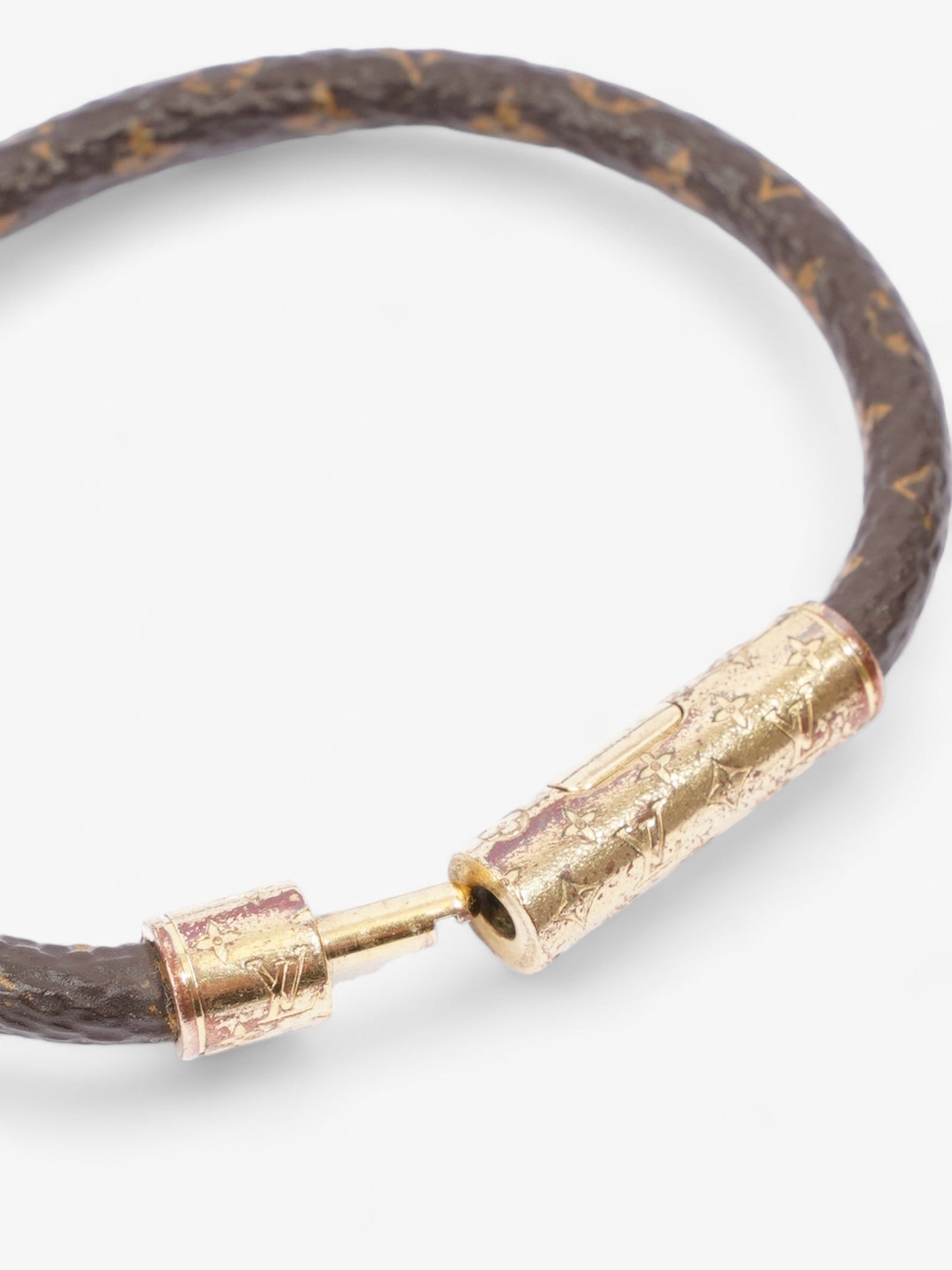 Louis Vuitton LV Confidential Bracelet Monogram / Gold Coated Canvas 19