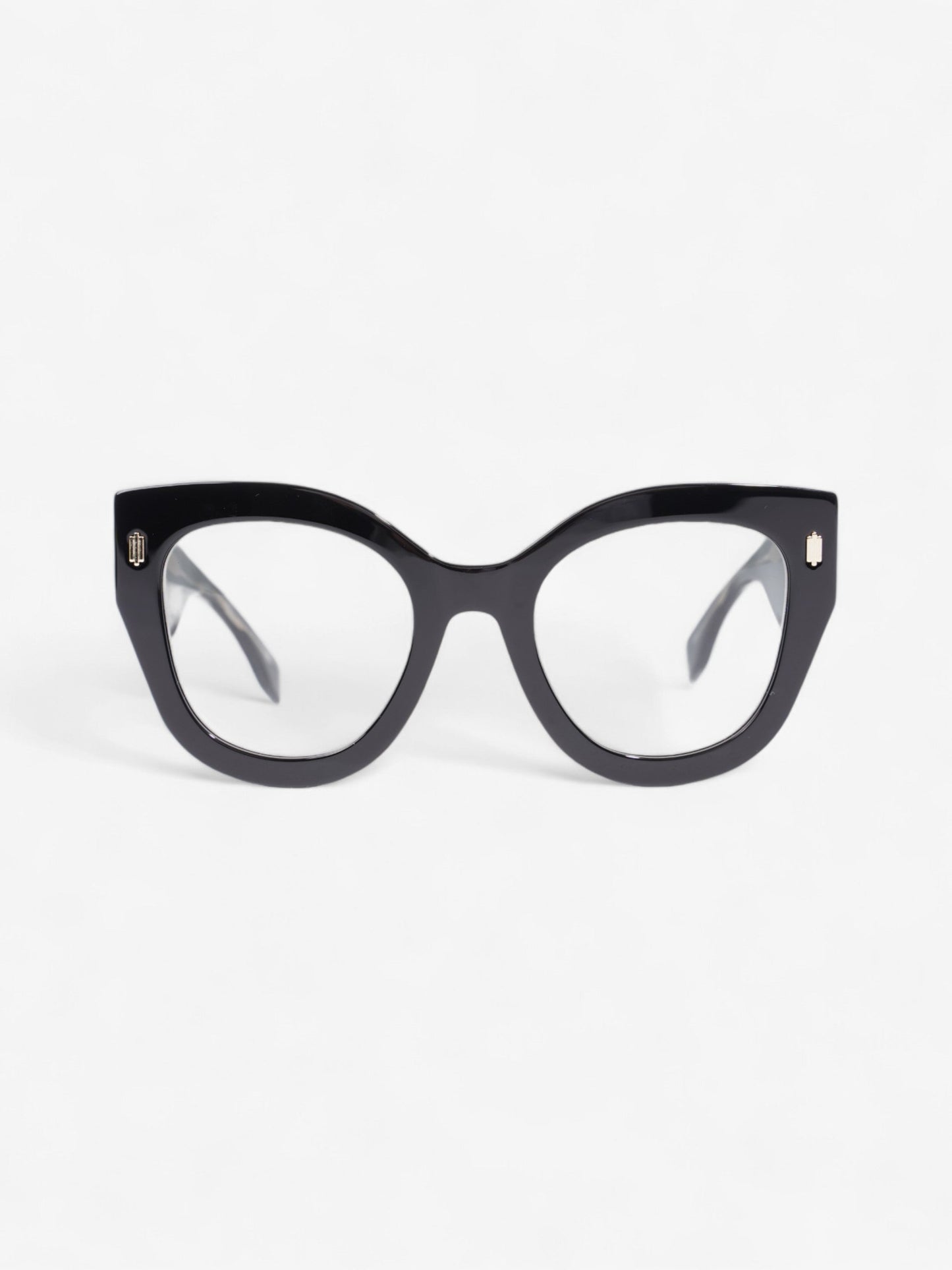 Fendi Roma Sunglasses Black / Gold Acetate 150mm