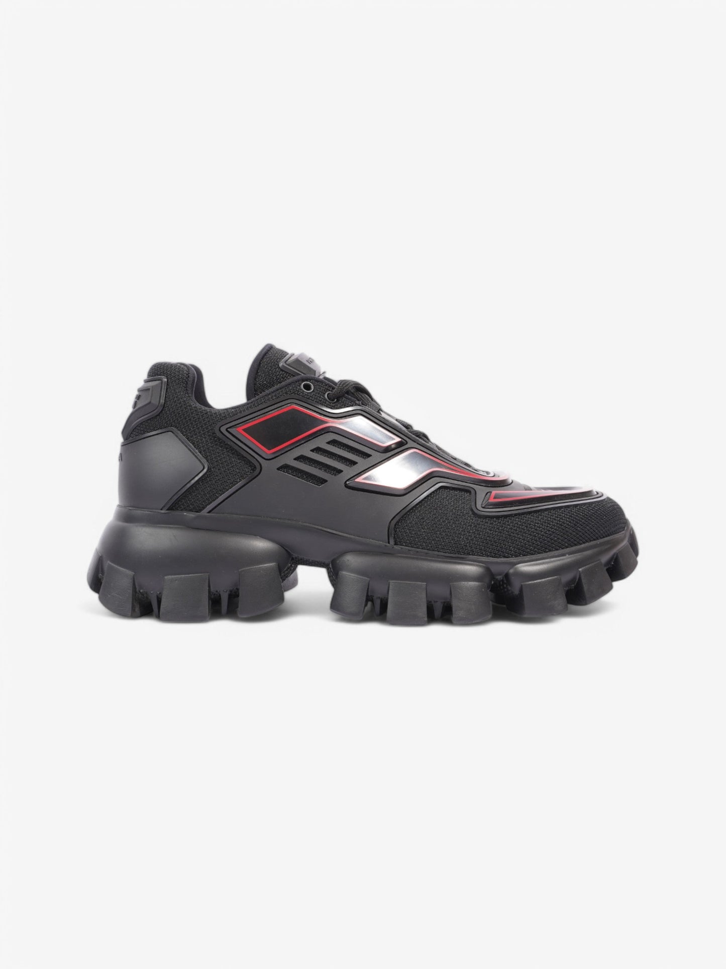 Prada Cloudbust Thunder Black / Red Mesh EU 41 UK 7