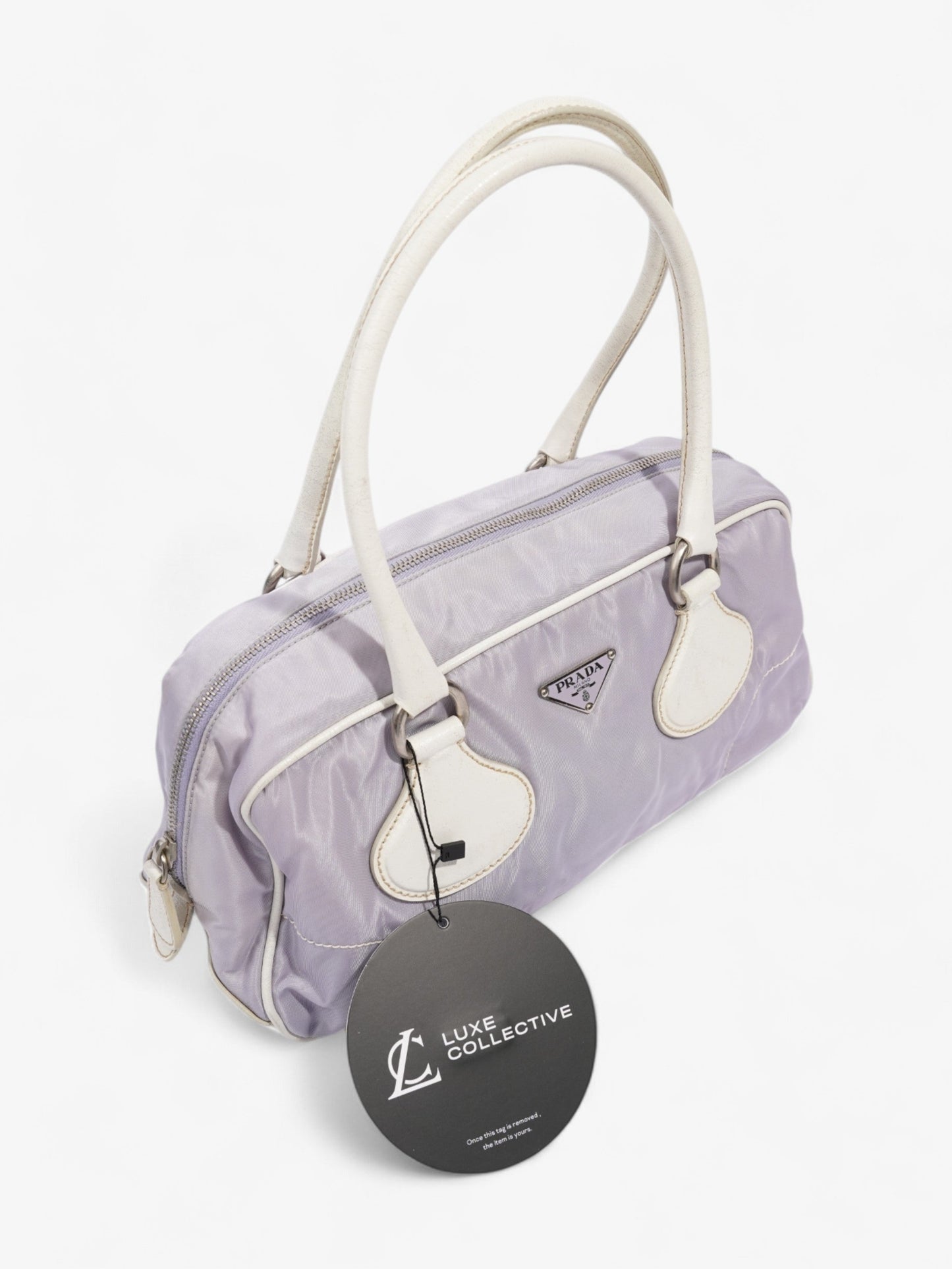 Prada Handbag Lilac / White Nylon