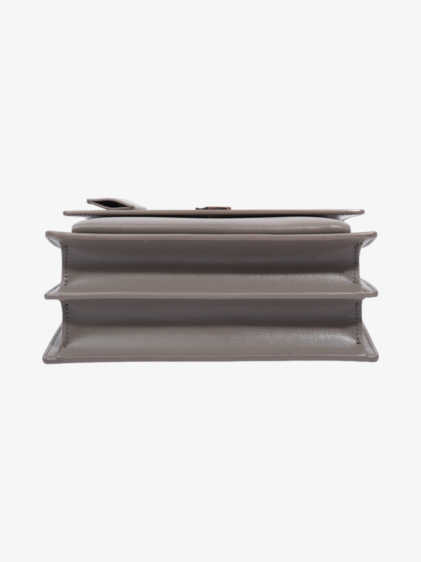 Saint Laurent Sunset Grey Calfskin Leather Medium