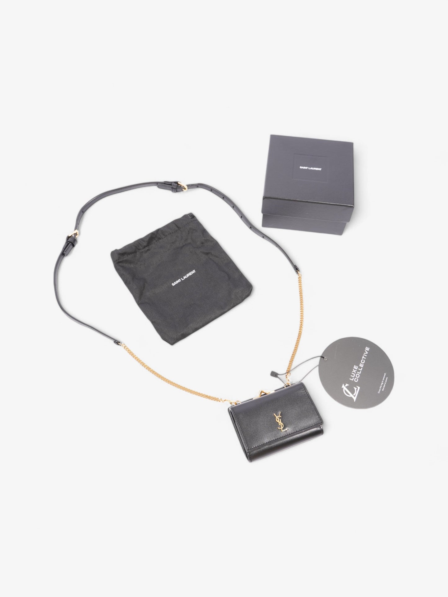 Saint Laurent Monogram Rider Belt Bag Black Calfskin Leather