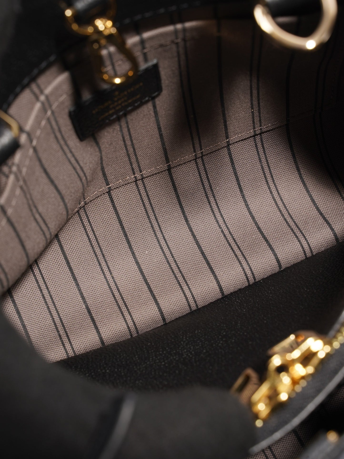 Louis Vuitton Montaigne BB Black Empreinte Leather