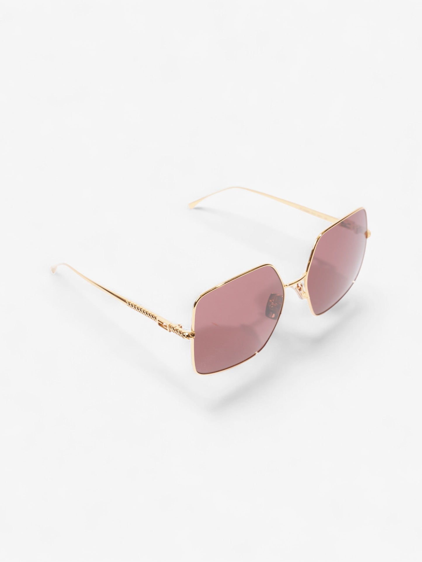 Fendi FF Sunglasses Gold / Black Acetate 145mm