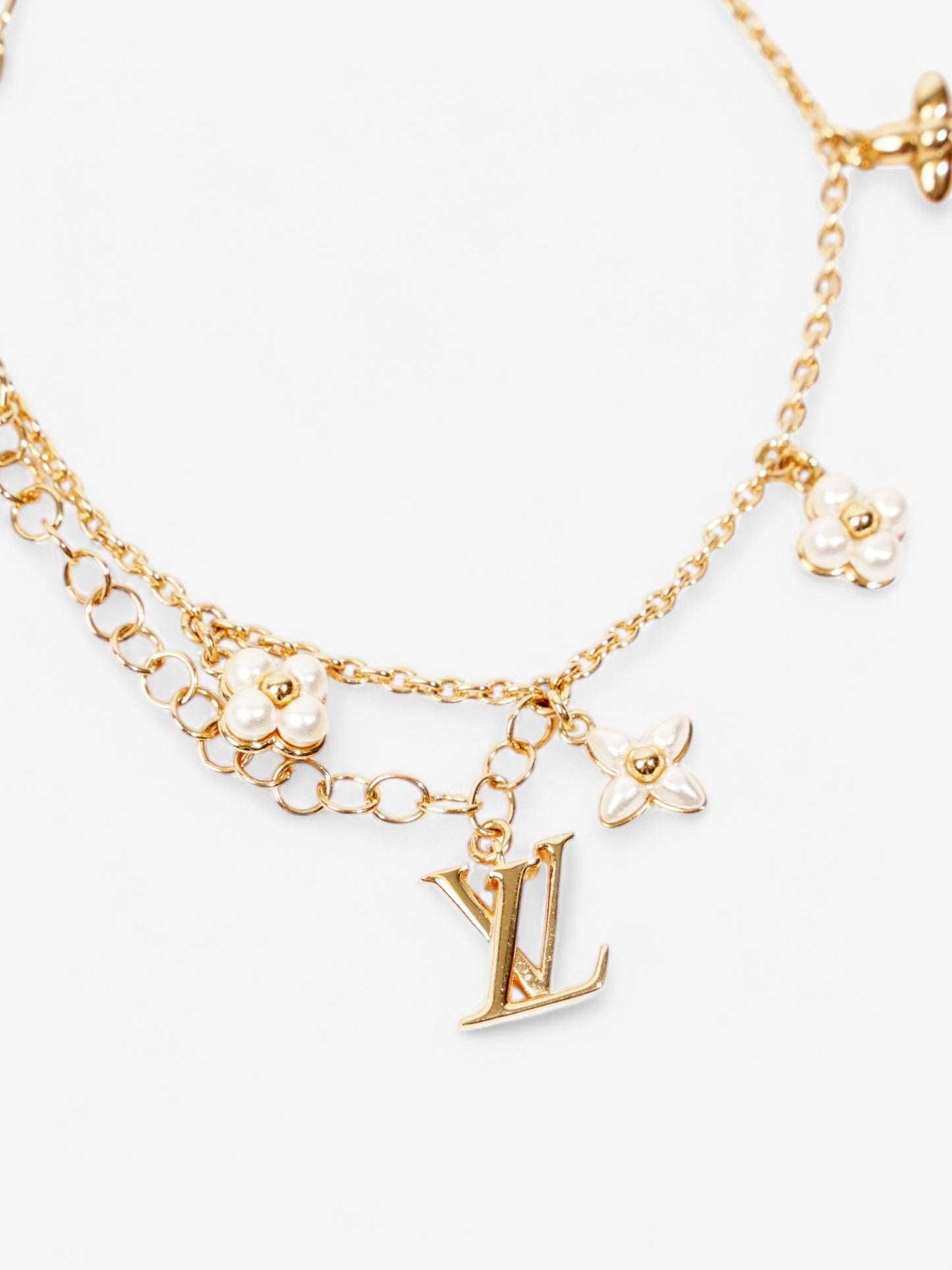 Louis Vuitton LV Floragram Bracelet Gold / Pearl Base Metal